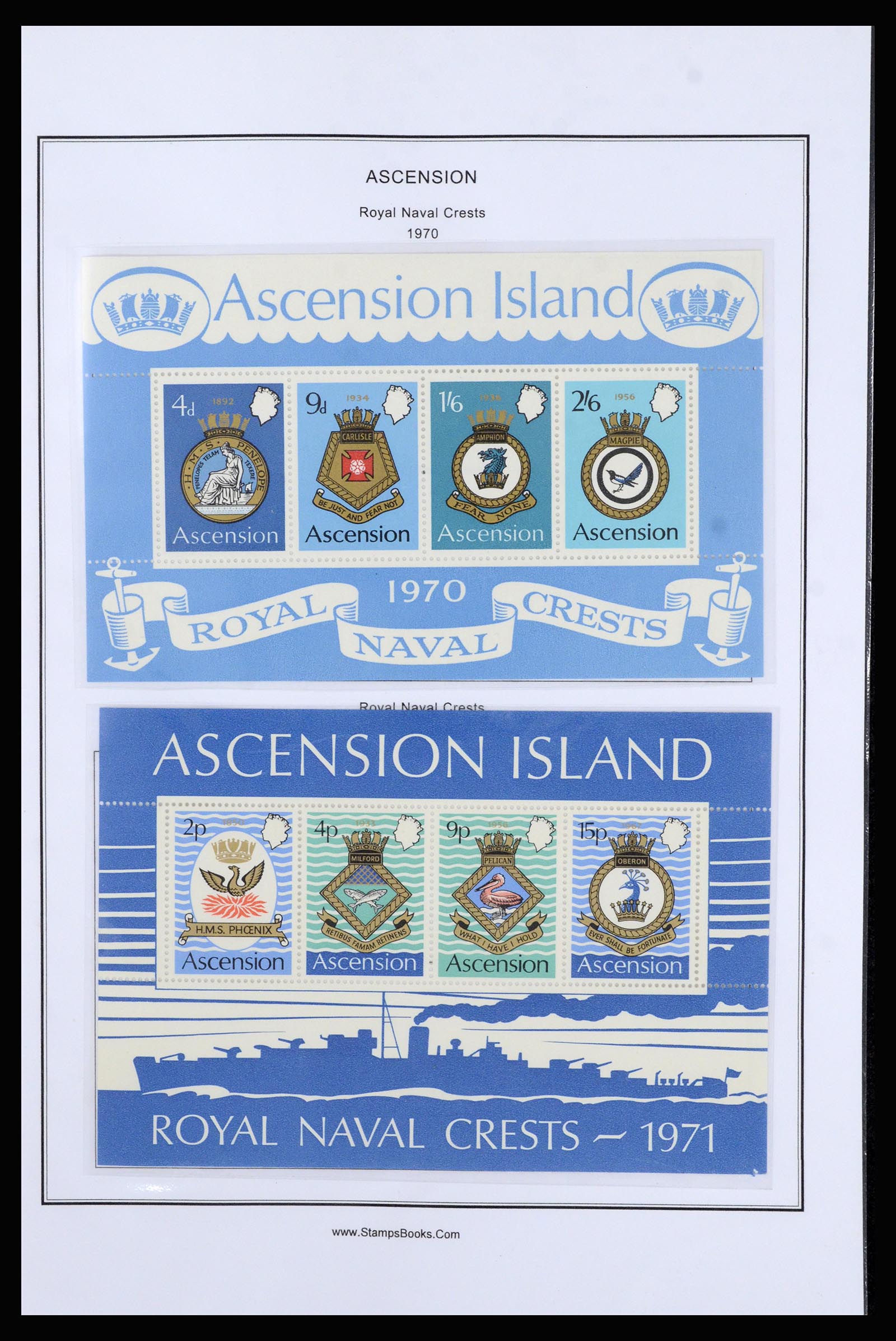 37083 018 - Postzegelverzameling 37083 Ascension 1922-2000.