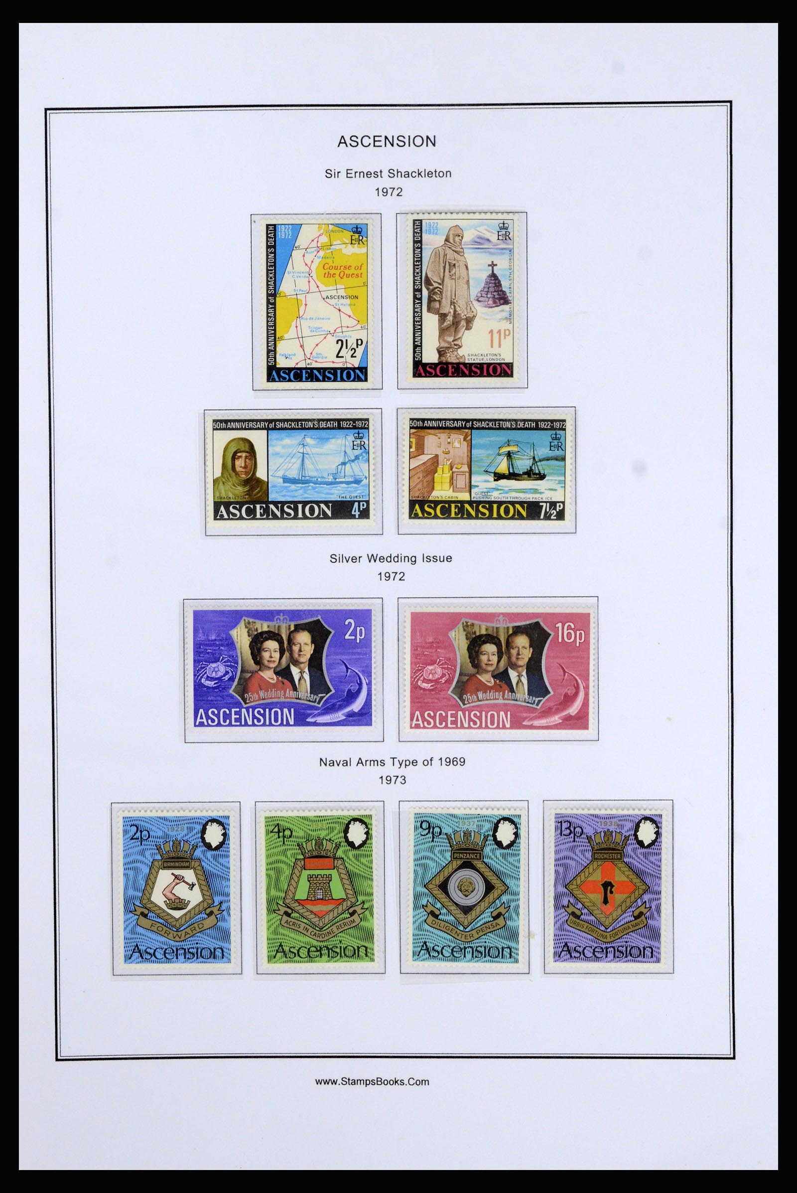37083 020 - Postzegelverzameling 37083 Ascension 1922-2000.