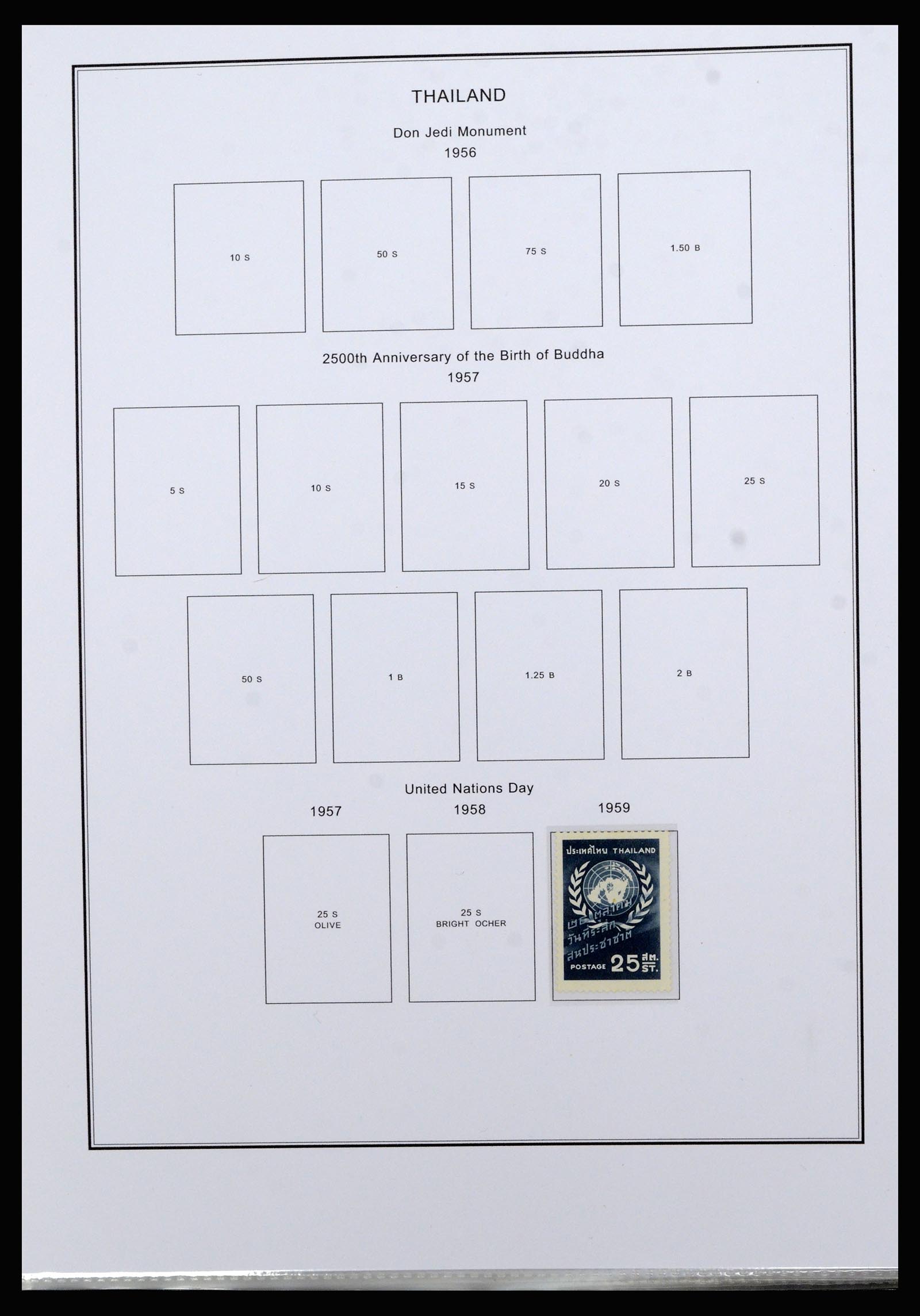 37084 014 - Postzegelverzameling 37084 Thailand 1883-1980.