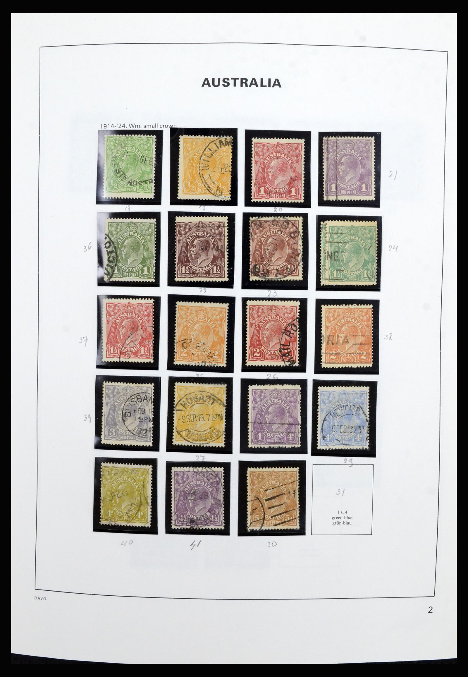 37085 004 - Postzegelverzameling 37085 Australië 1913-2018!