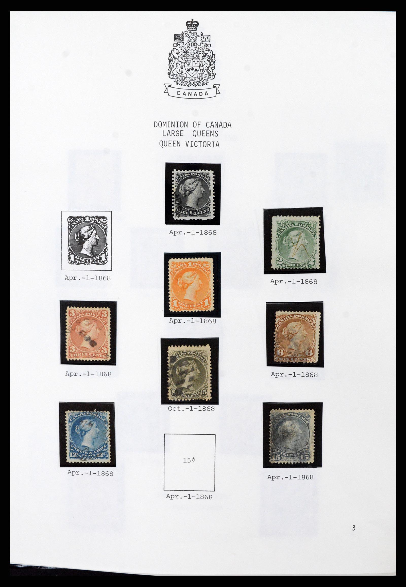 37086 002 - Postzegelverzameling 37086 Canada 1859-2015.