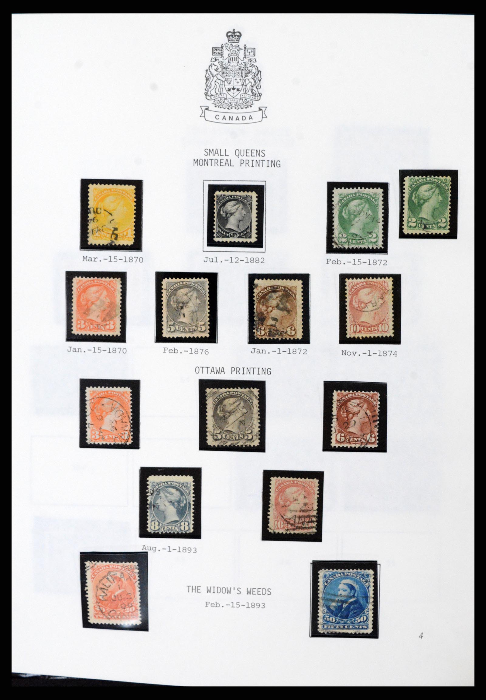 37086 003 - Postzegelverzameling 37086 Canada 1859-2015.
