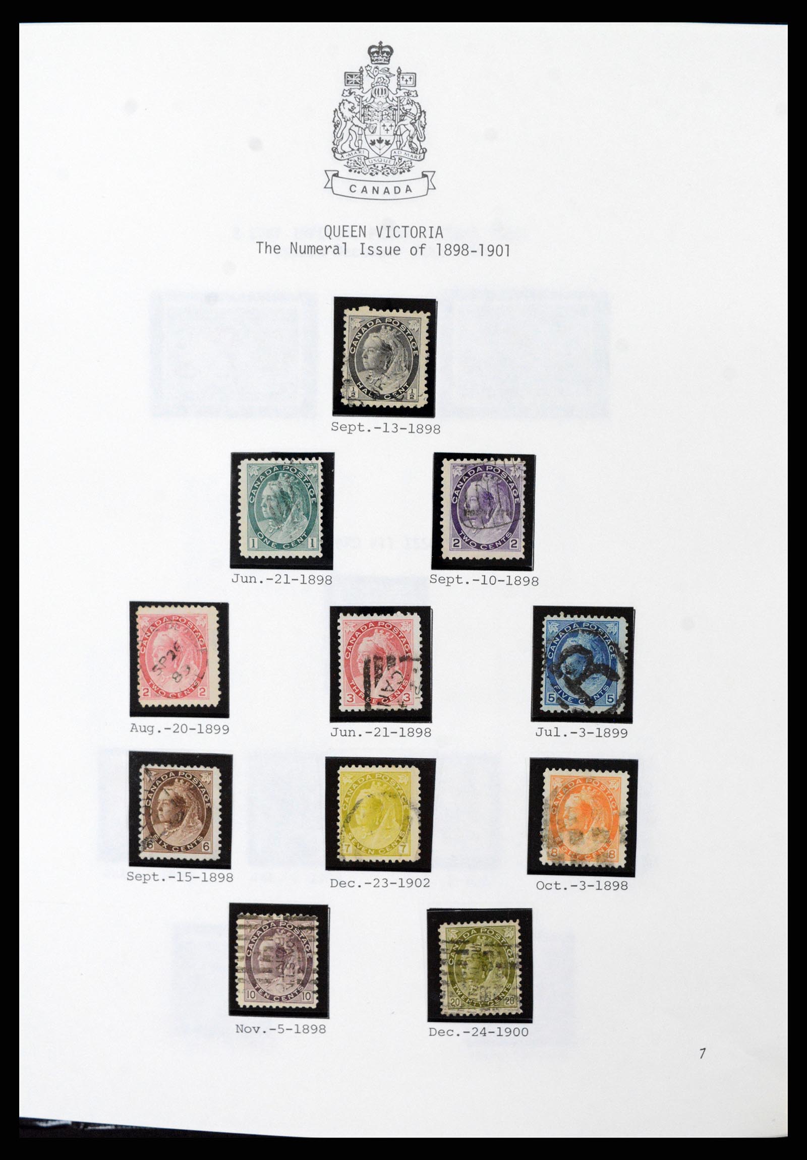 37086 006 - Postzegelverzameling 37086 Canada 1859-2015.