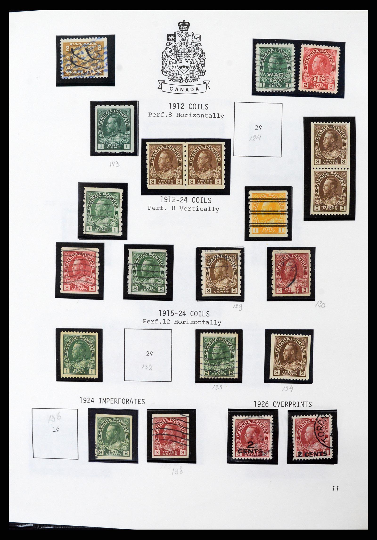 37086 010 - Postzegelverzameling 37086 Canada 1859-2015.