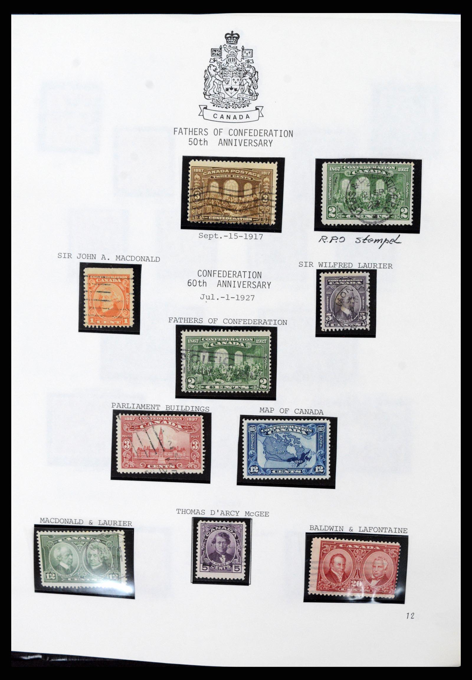 37086 011 - Postzegelverzameling 37086 Canada 1859-2015.