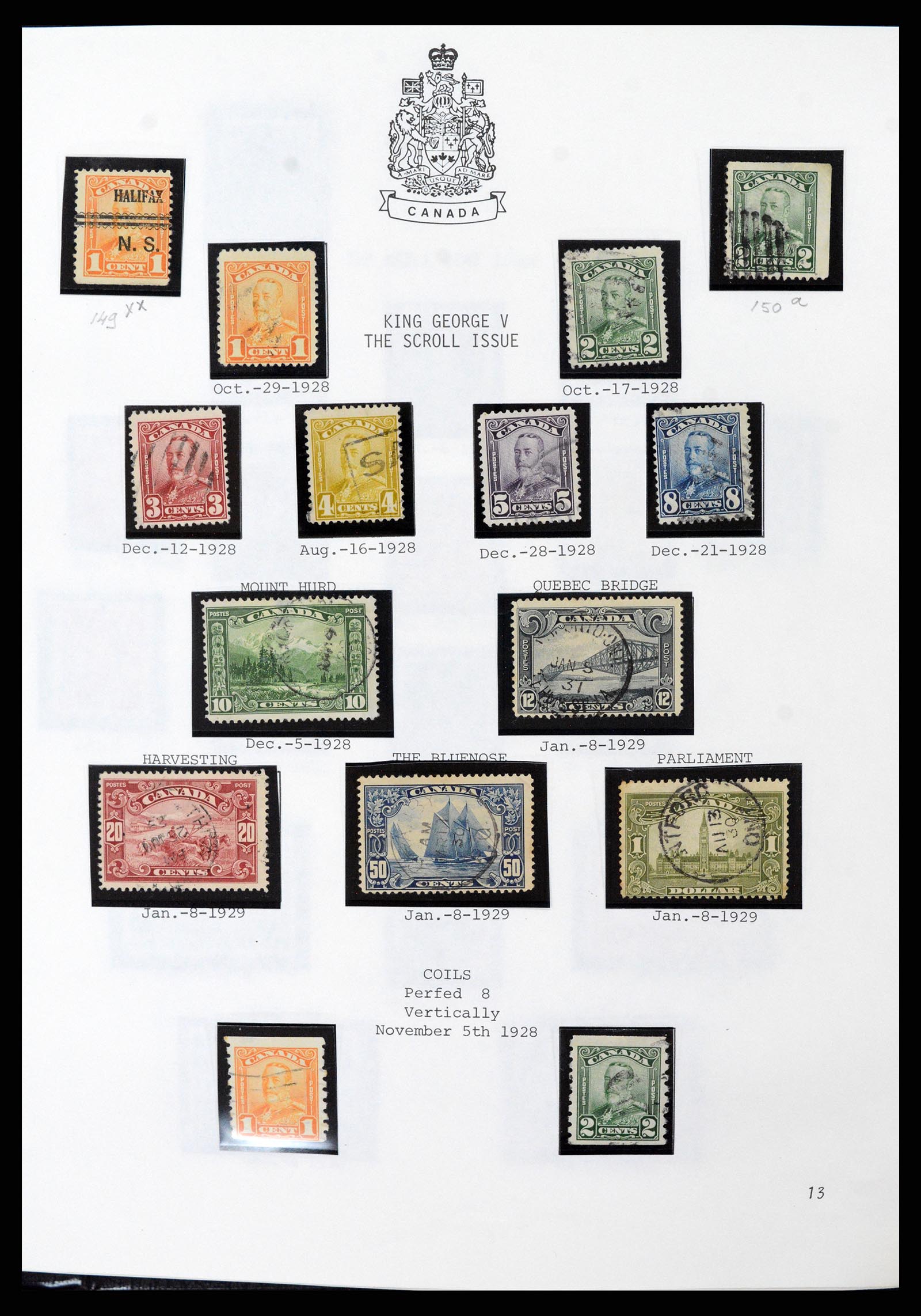 37086 012 - Postzegelverzameling 37086 Canada 1859-2015.