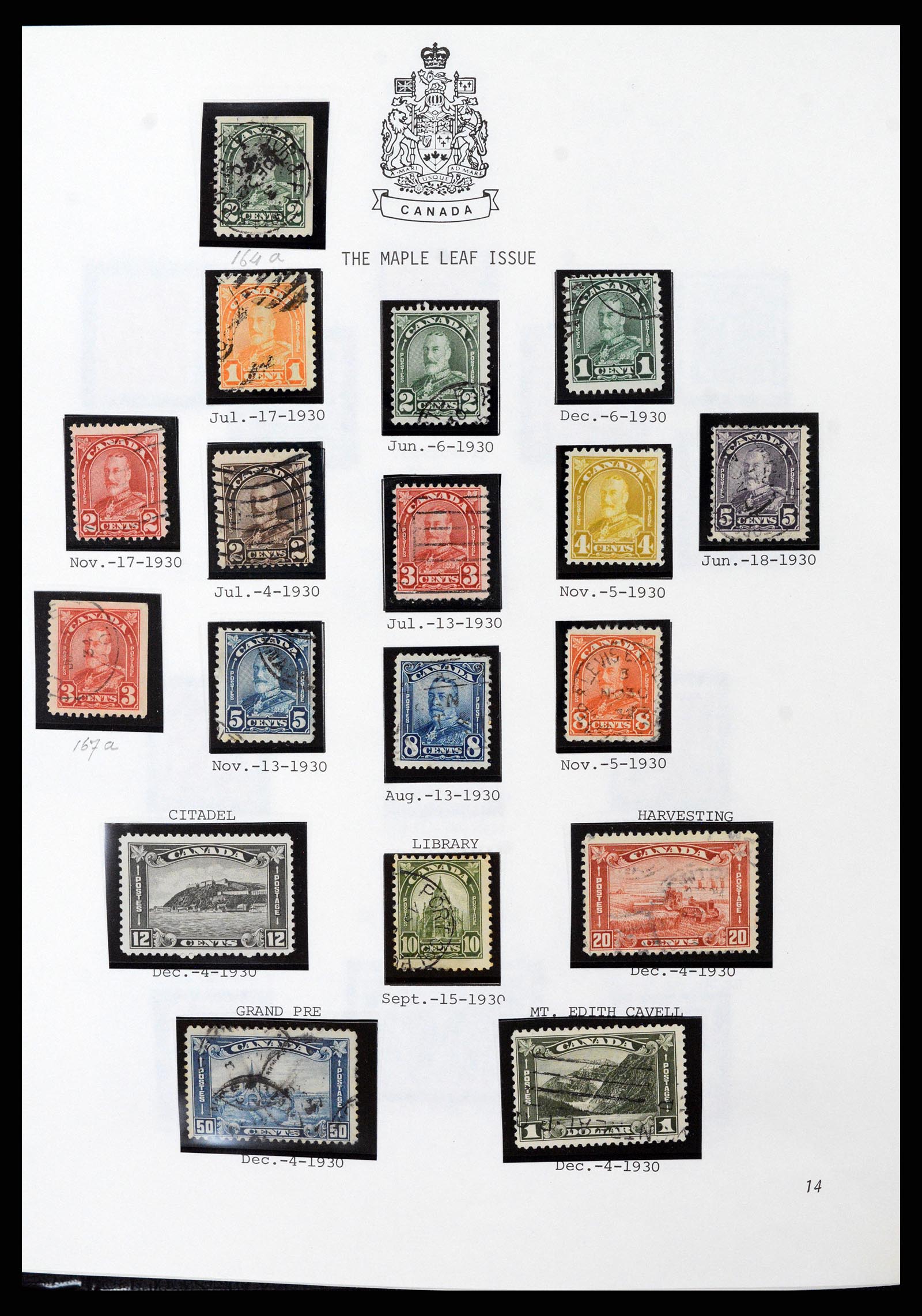 37086 013 - Postzegelverzameling 37086 Canada 1859-2015.