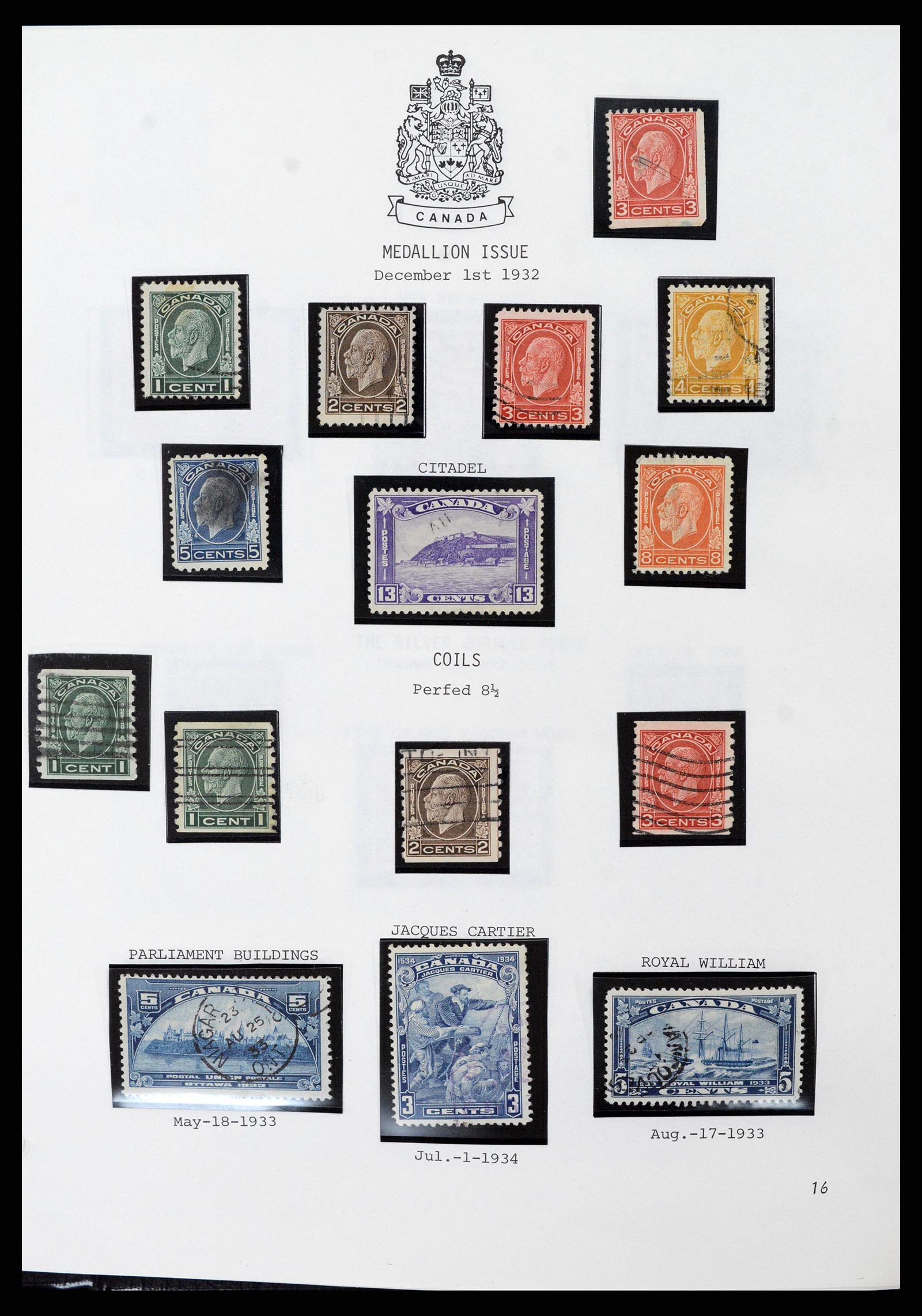 37086 015 - Postzegelverzameling 37086 Canada 1859-2015.