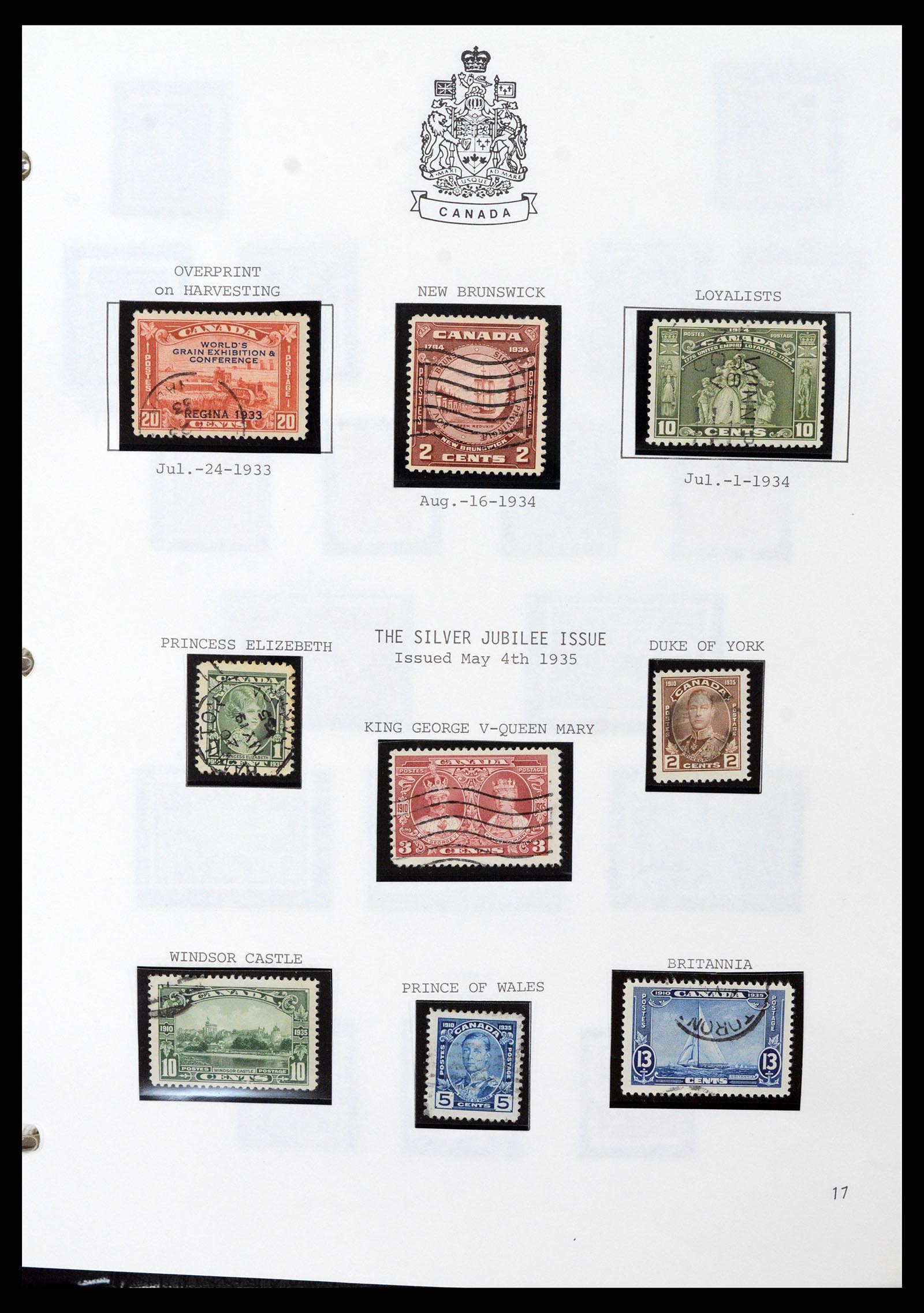 37086 016 - Postzegelverzameling 37086 Canada 1859-2015.