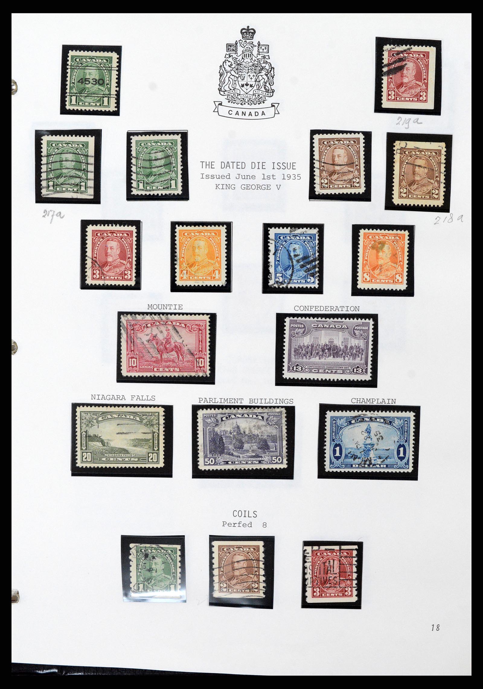 37086 017 - Postzegelverzameling 37086 Canada 1859-2015.