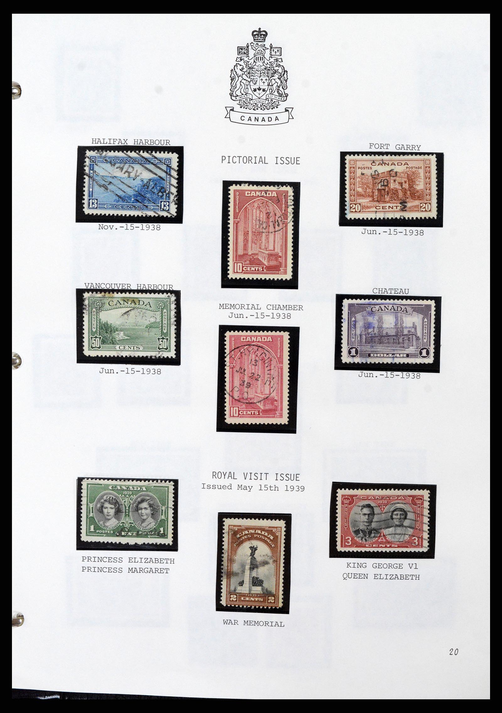 37086 019 - Postzegelverzameling 37086 Canada 1859-2015.