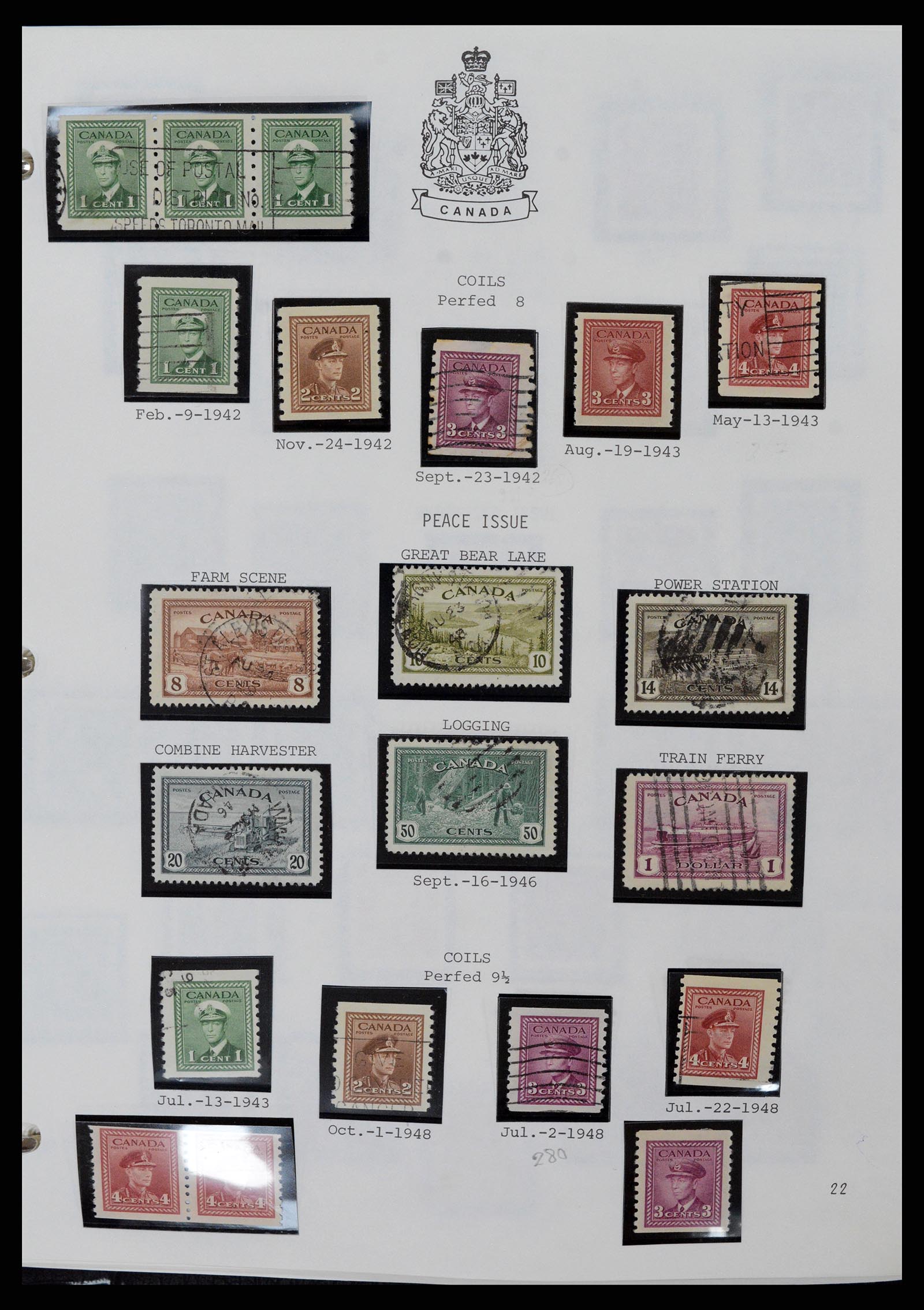 37086 021 - Stamp collection 37086 Canada 1859-2015.