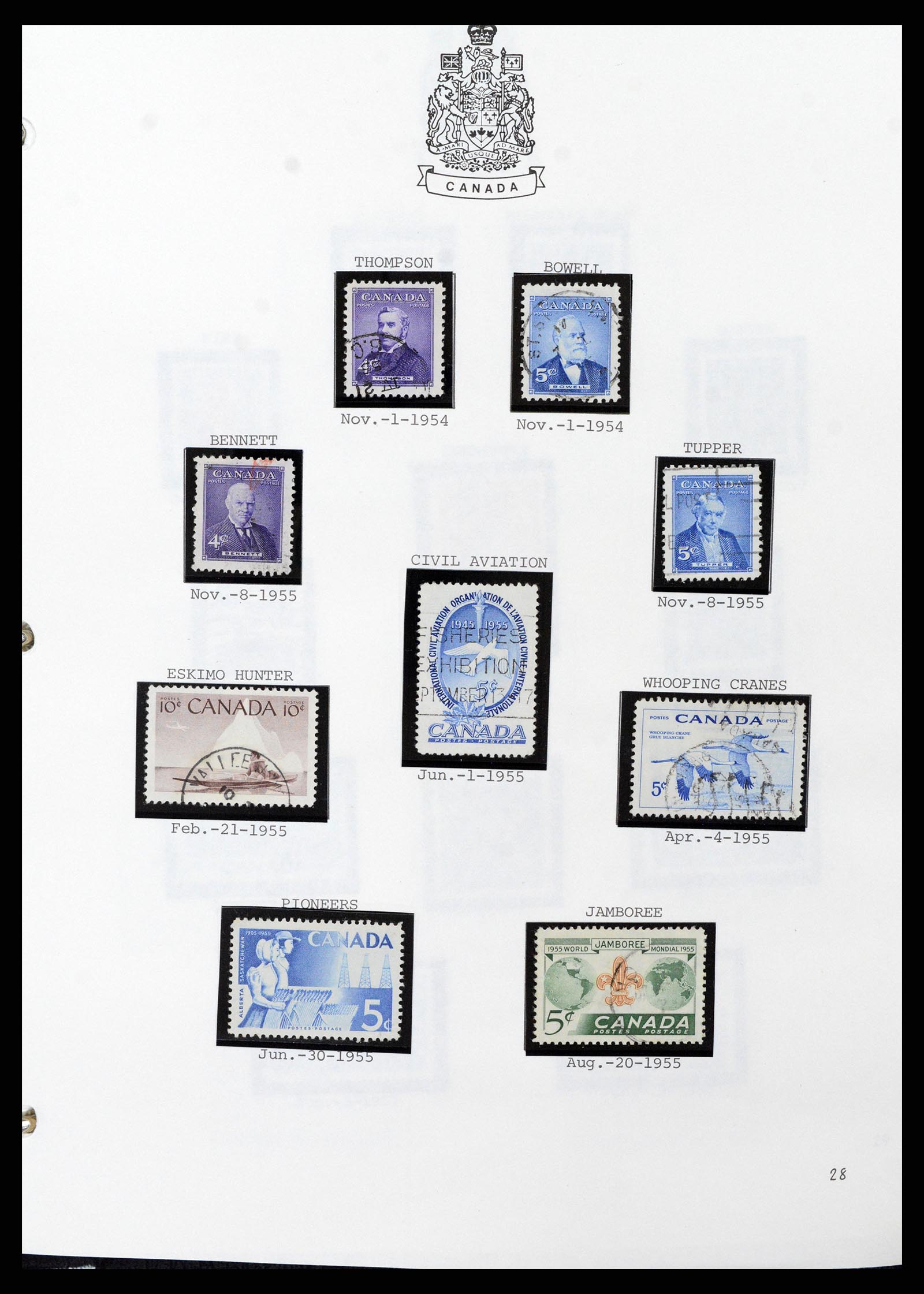 37086 028 - Stamp collection 37086 Canada 1859-2015.