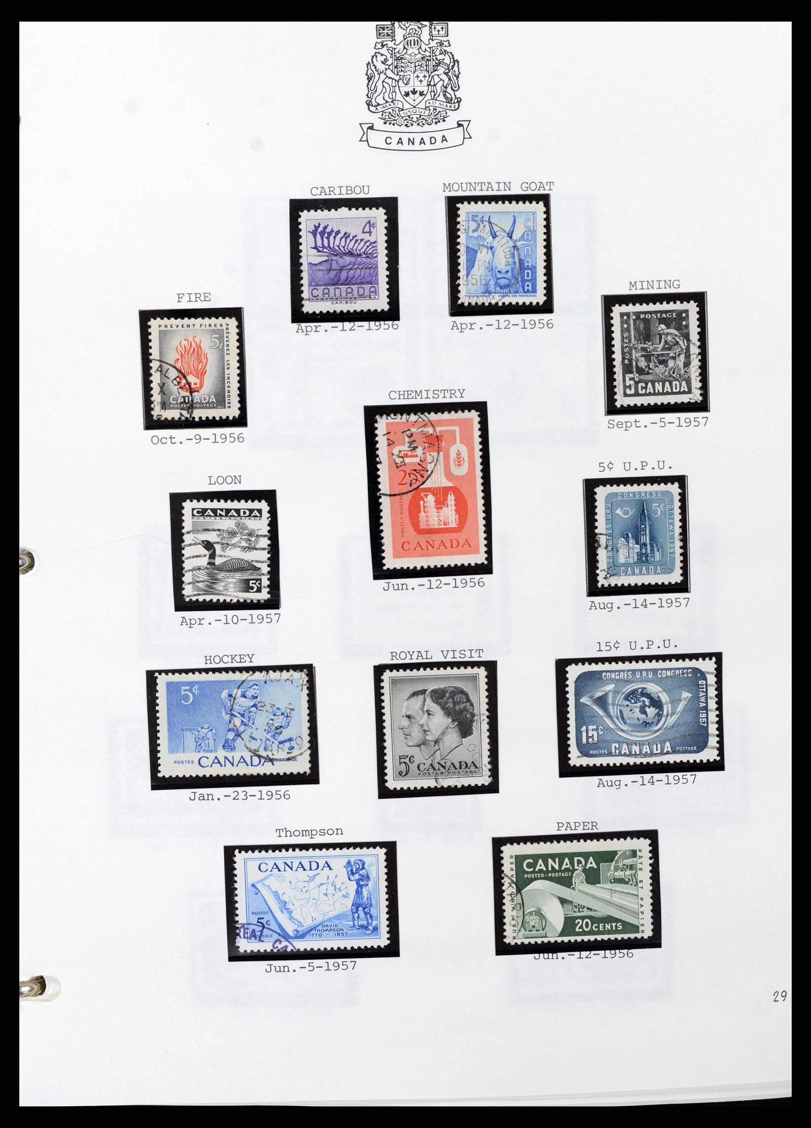 37086 029 - Stamp collection 37086 Canada 1859-2015.