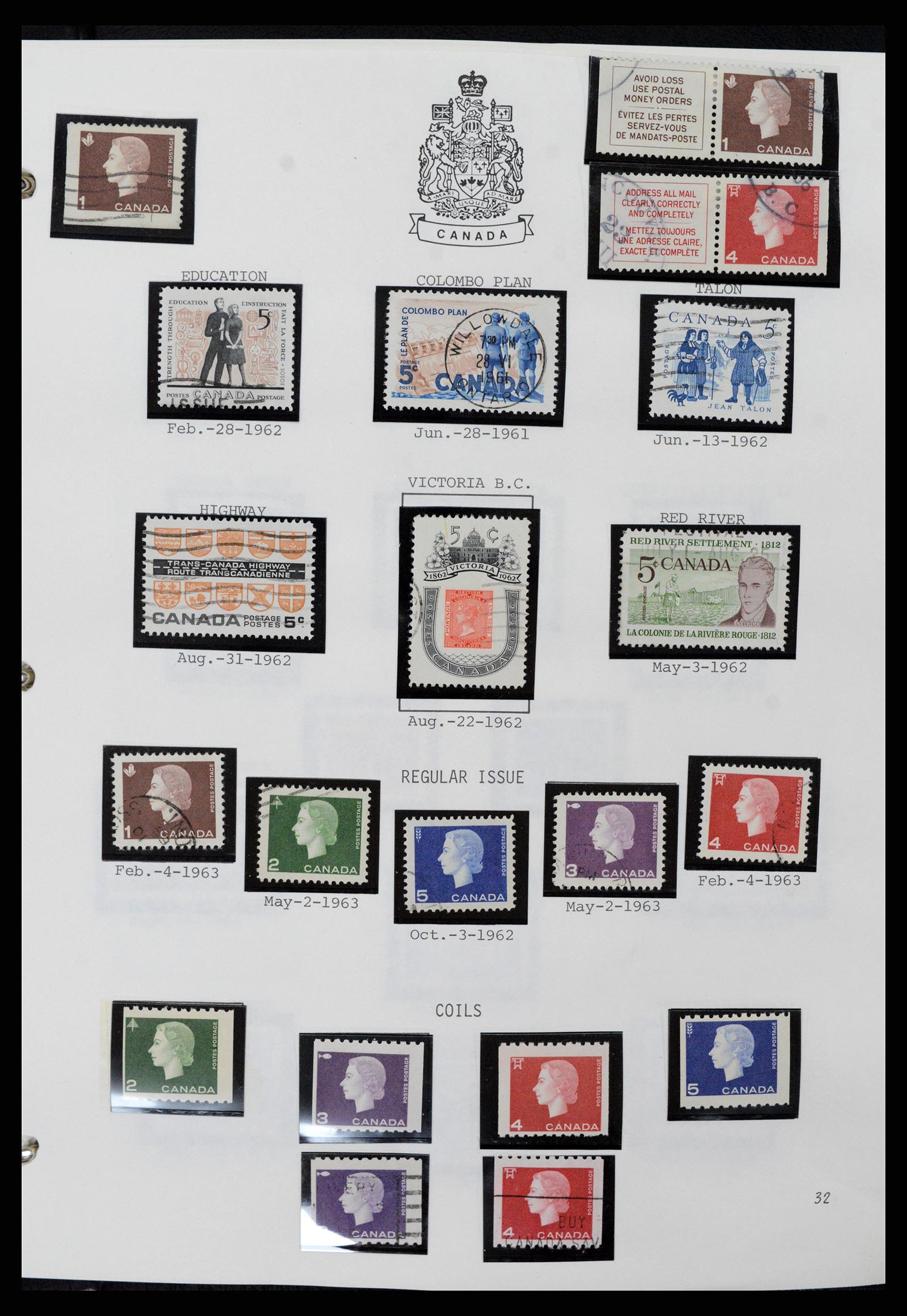 37086 032 - Stamp collection 37086 Canada 1859-2015.