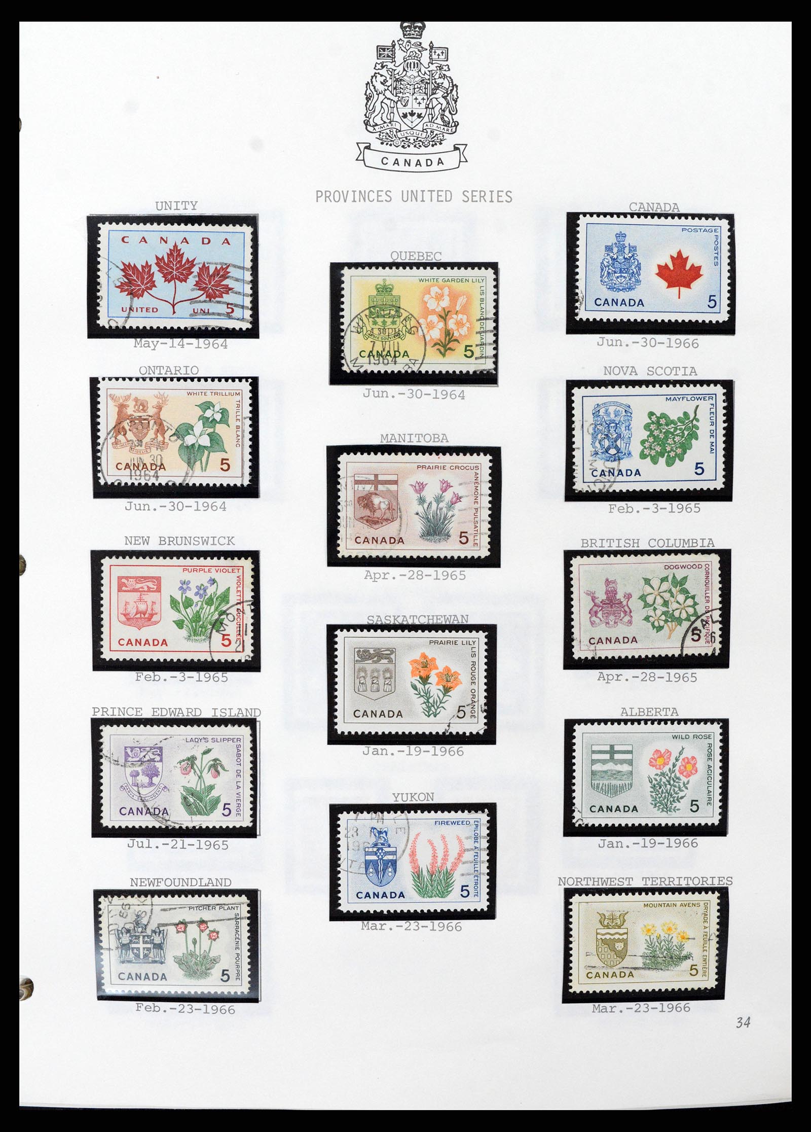 37086 034 - Stamp collection 37086 Canada 1859-2015.