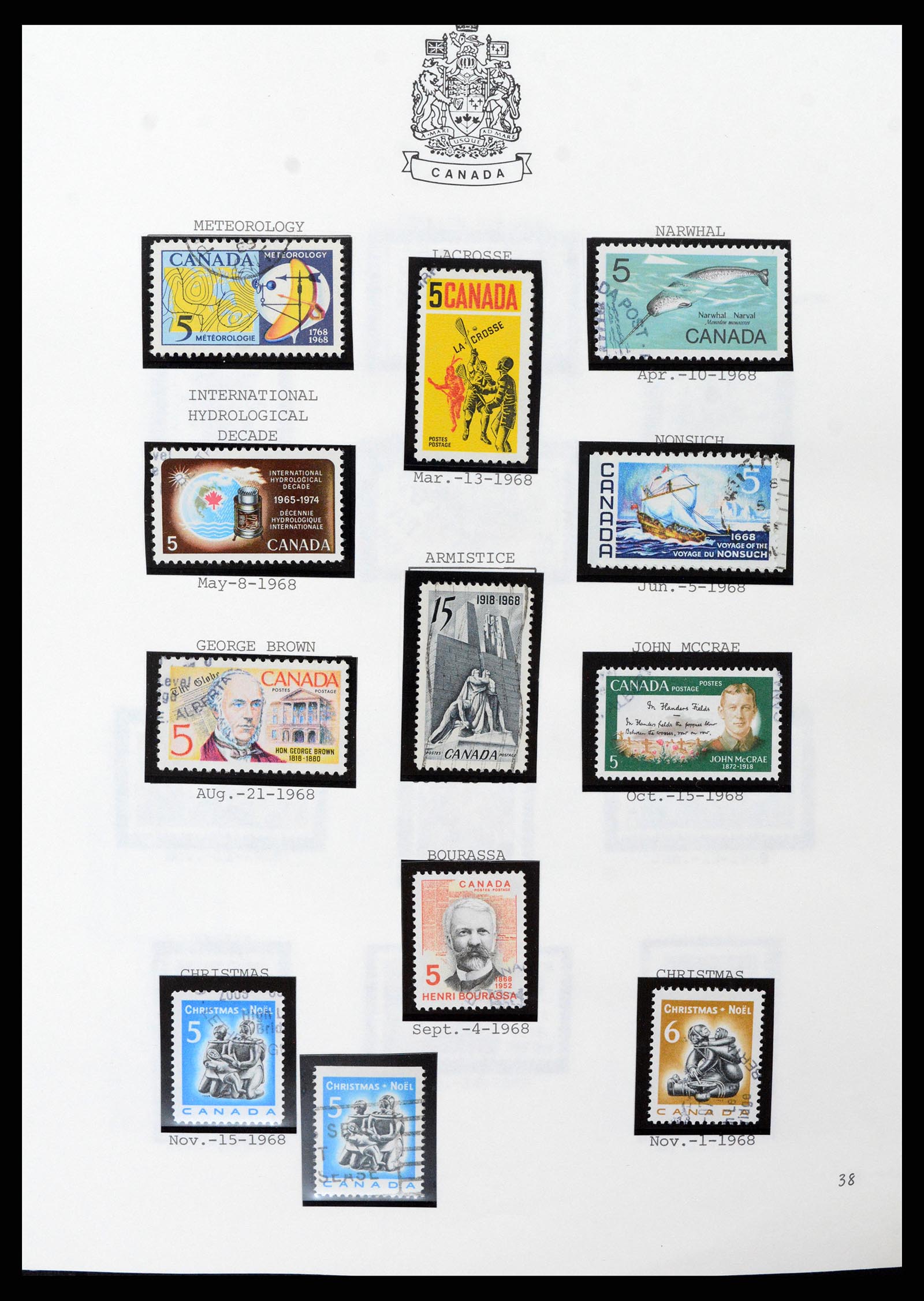 37086 038 - Stamp collection 37086 Canada 1859-2015.
