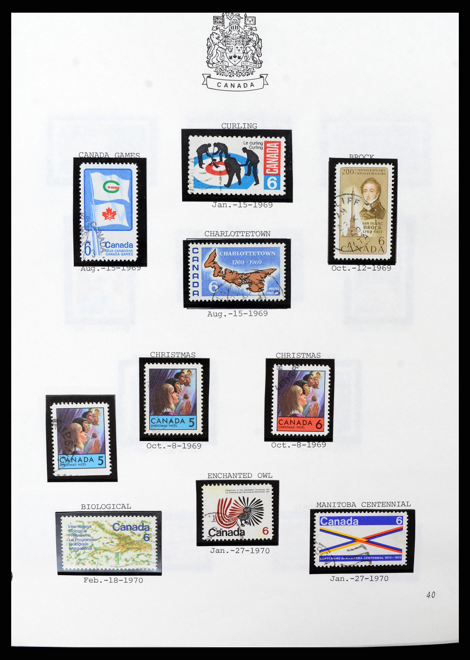 37086 040 - Stamp collection 37086 Canada 1859-2015.