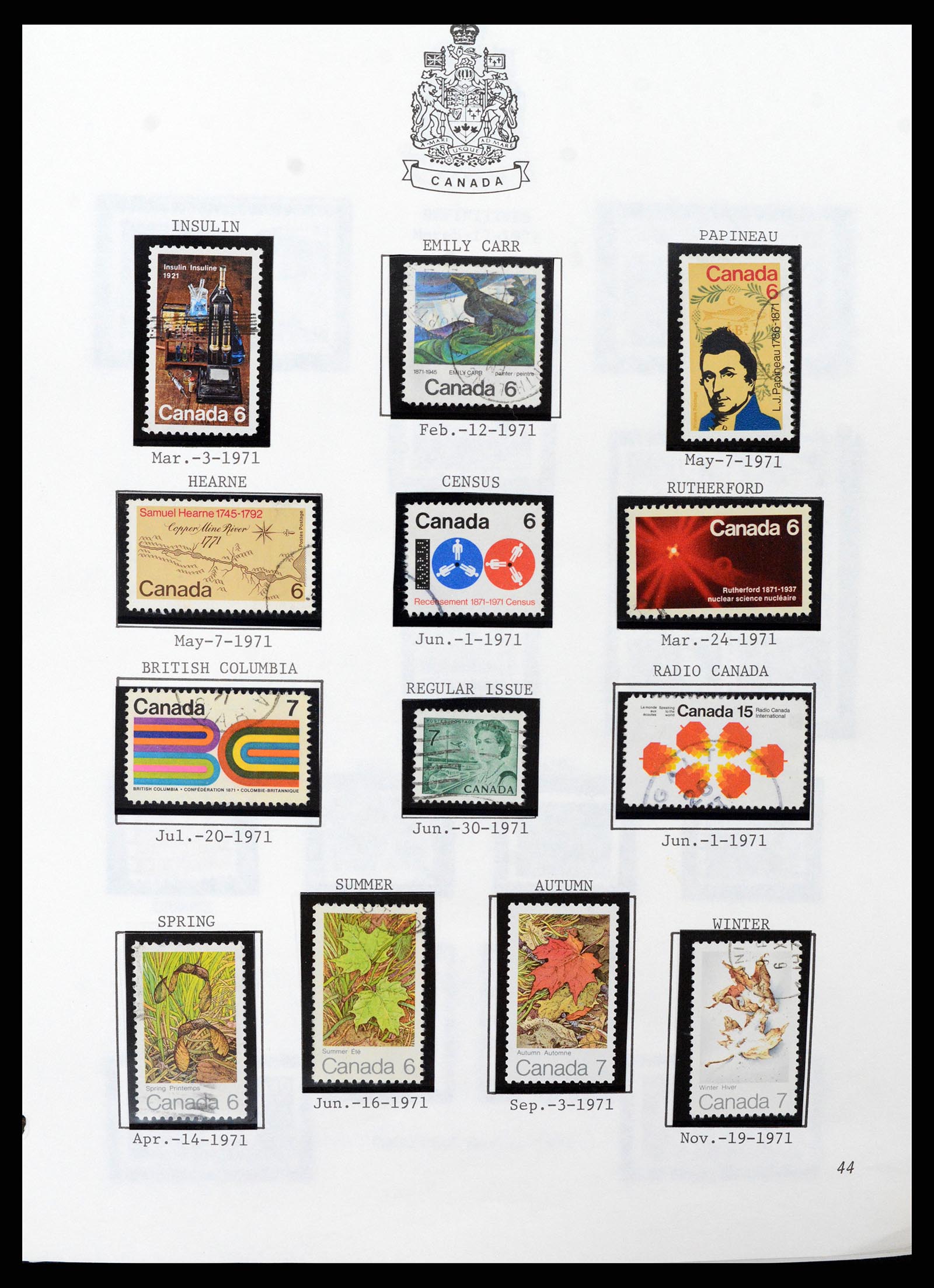 37086 044 - Stamp collection 37086 Canada 1859-2015.