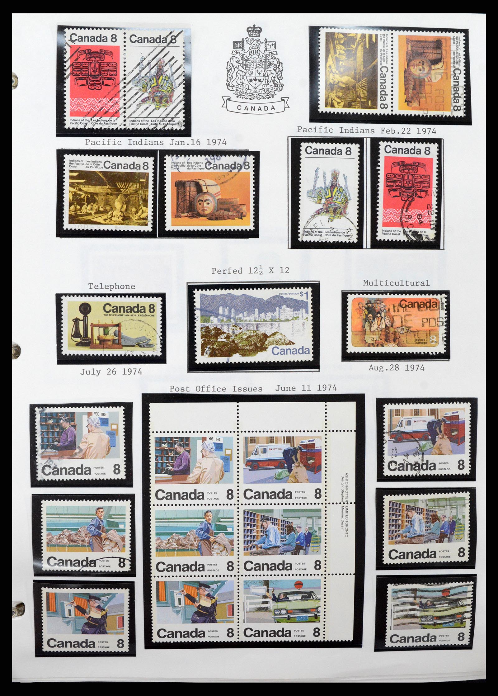 37086 052 - Stamp collection 37086 Canada 1859-2015.