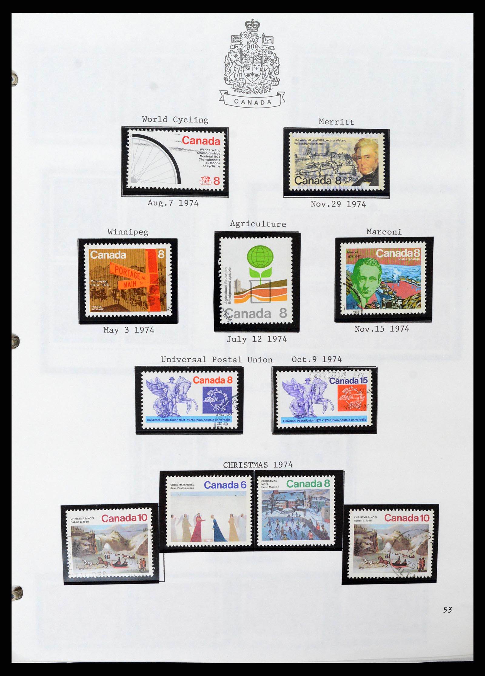 37086 053 - Stamp collection 37086 Canada 1859-2015.