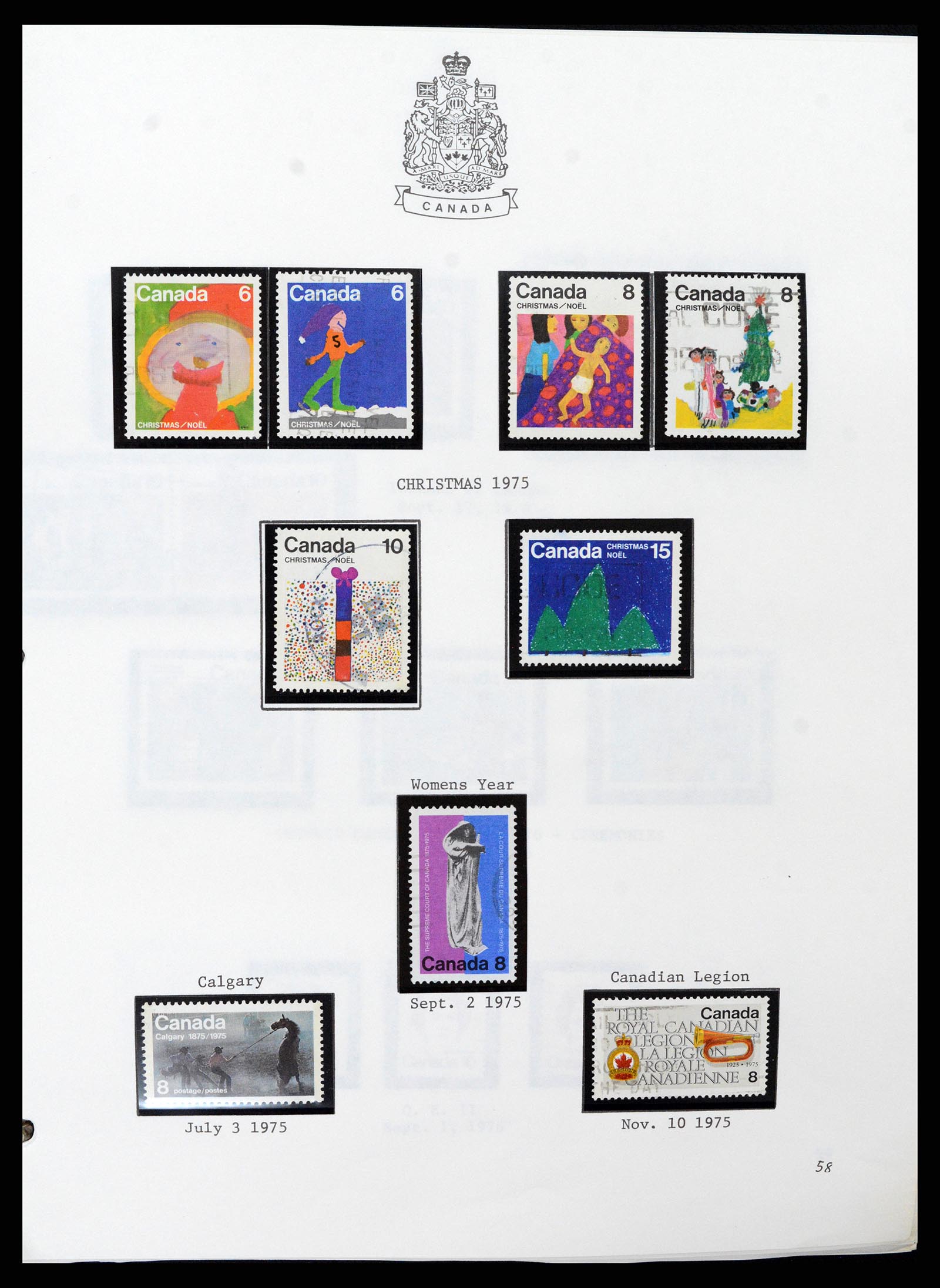 37086 058 - Stamp collection 37086 Canada 1859-2015.