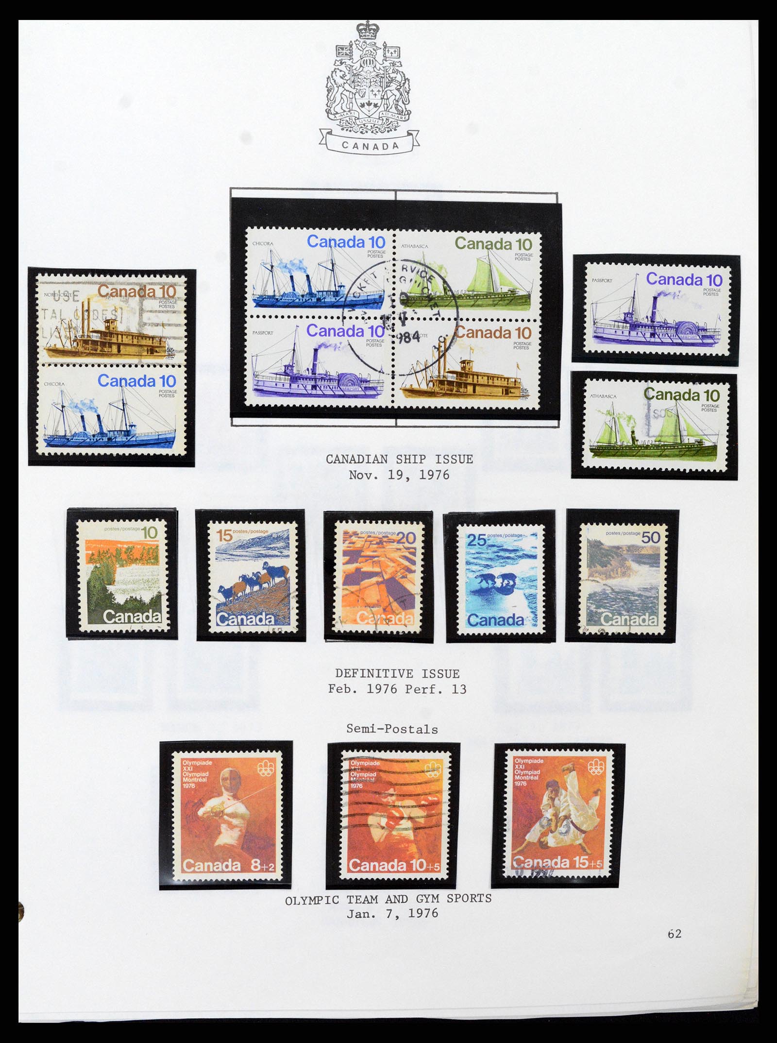 37086 062 - Stamp collection 37086 Canada 1859-2015.