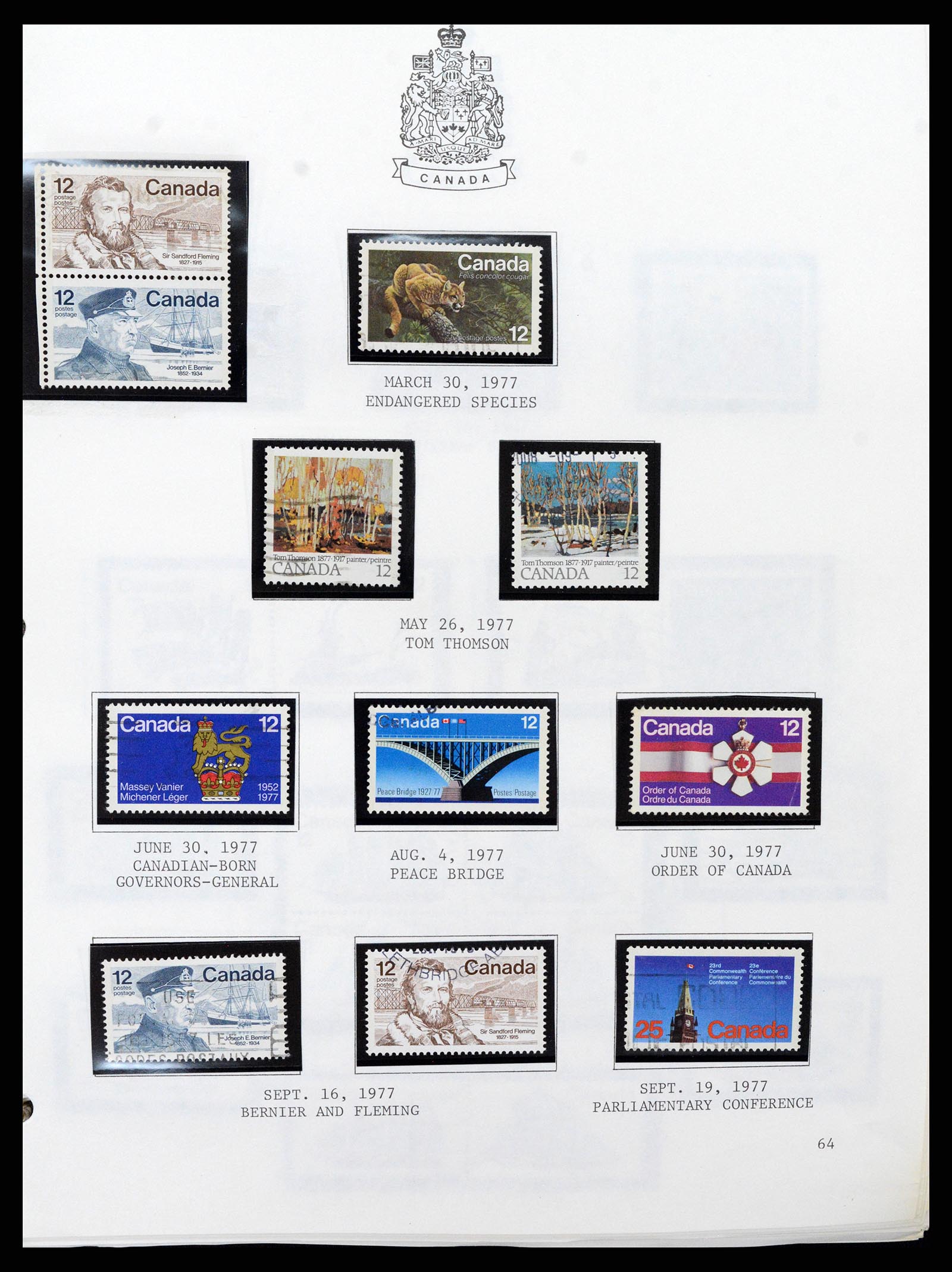 37086 064 - Stamp collection 37086 Canada 1859-2015.