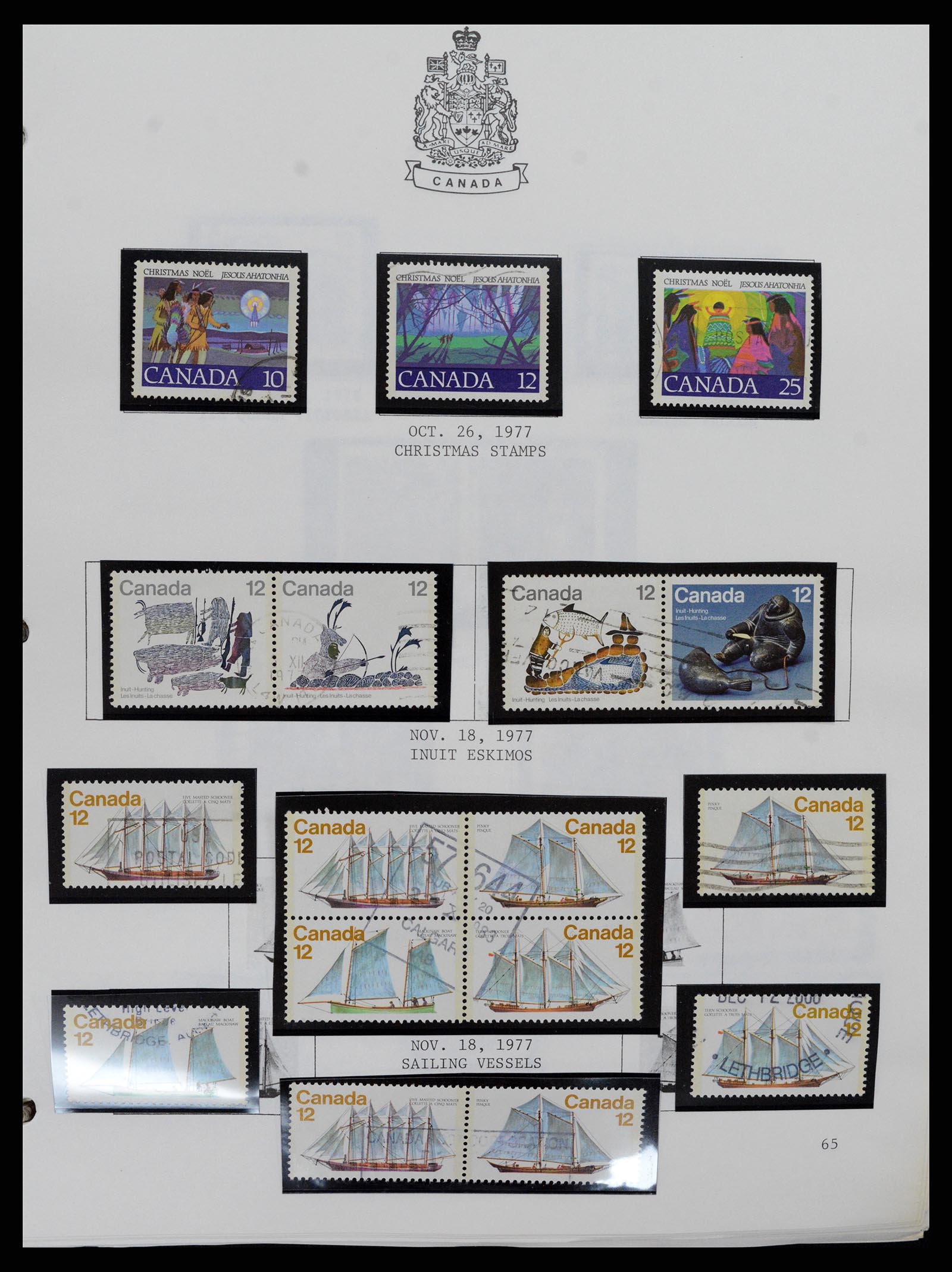 37086 065 - Stamp collection 37086 Canada 1859-2015.
