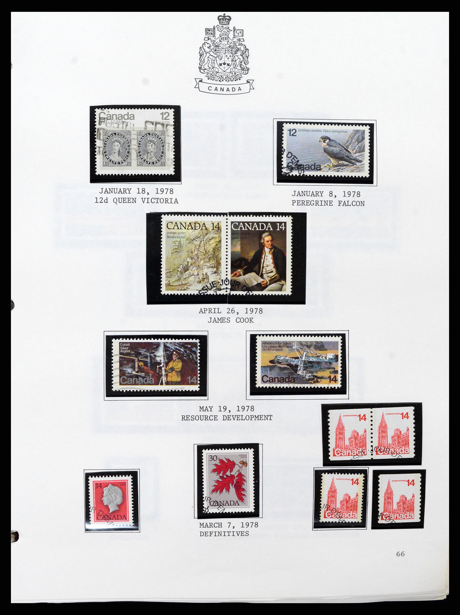 37086 066 - Stamp collection 37086 Canada 1859-2015.