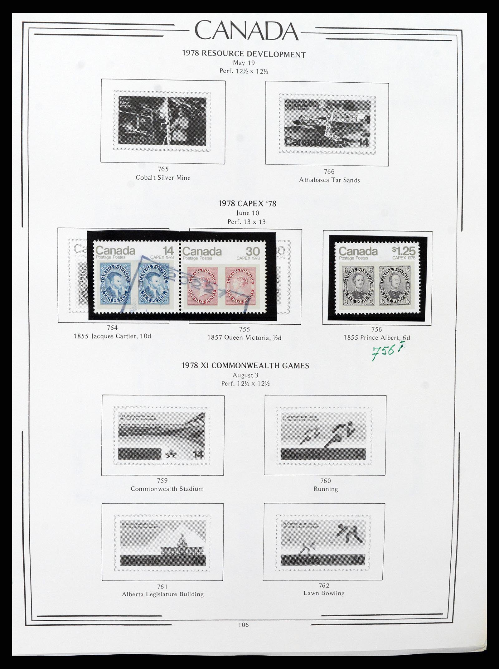 37086 069 - Stamp collection 37086 Canada 1859-2015.