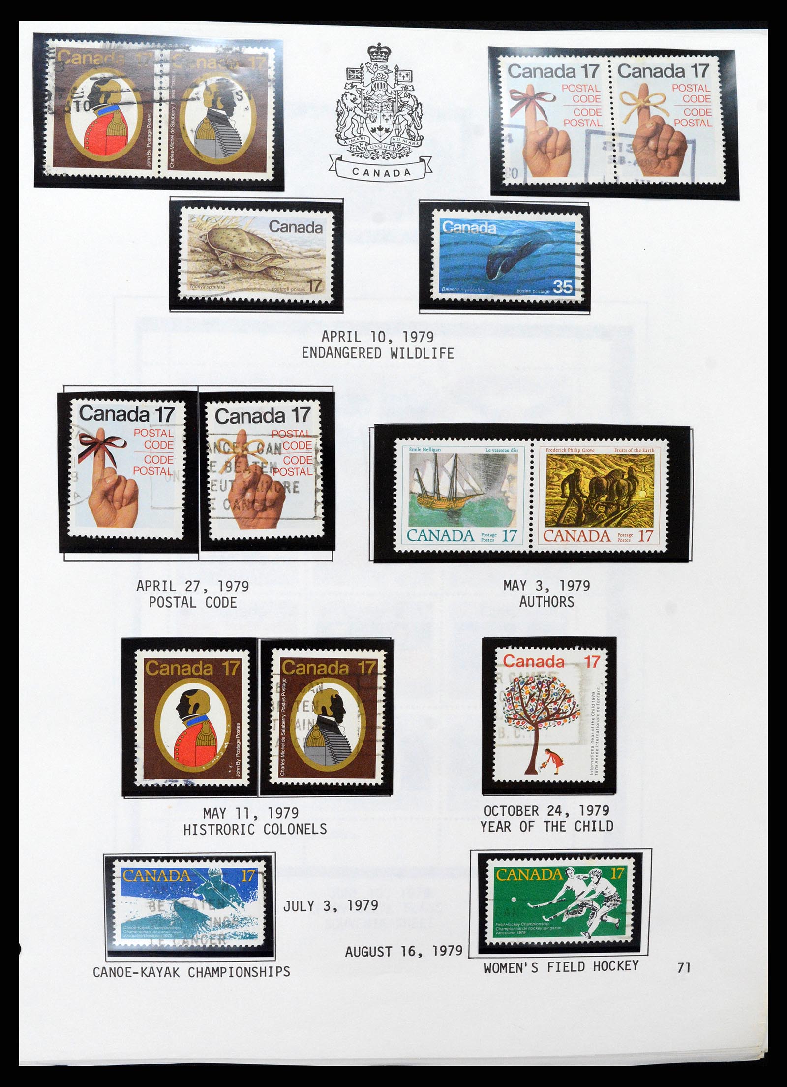 37086 072 - Stamp collection 37086 Canada 1859-2015.