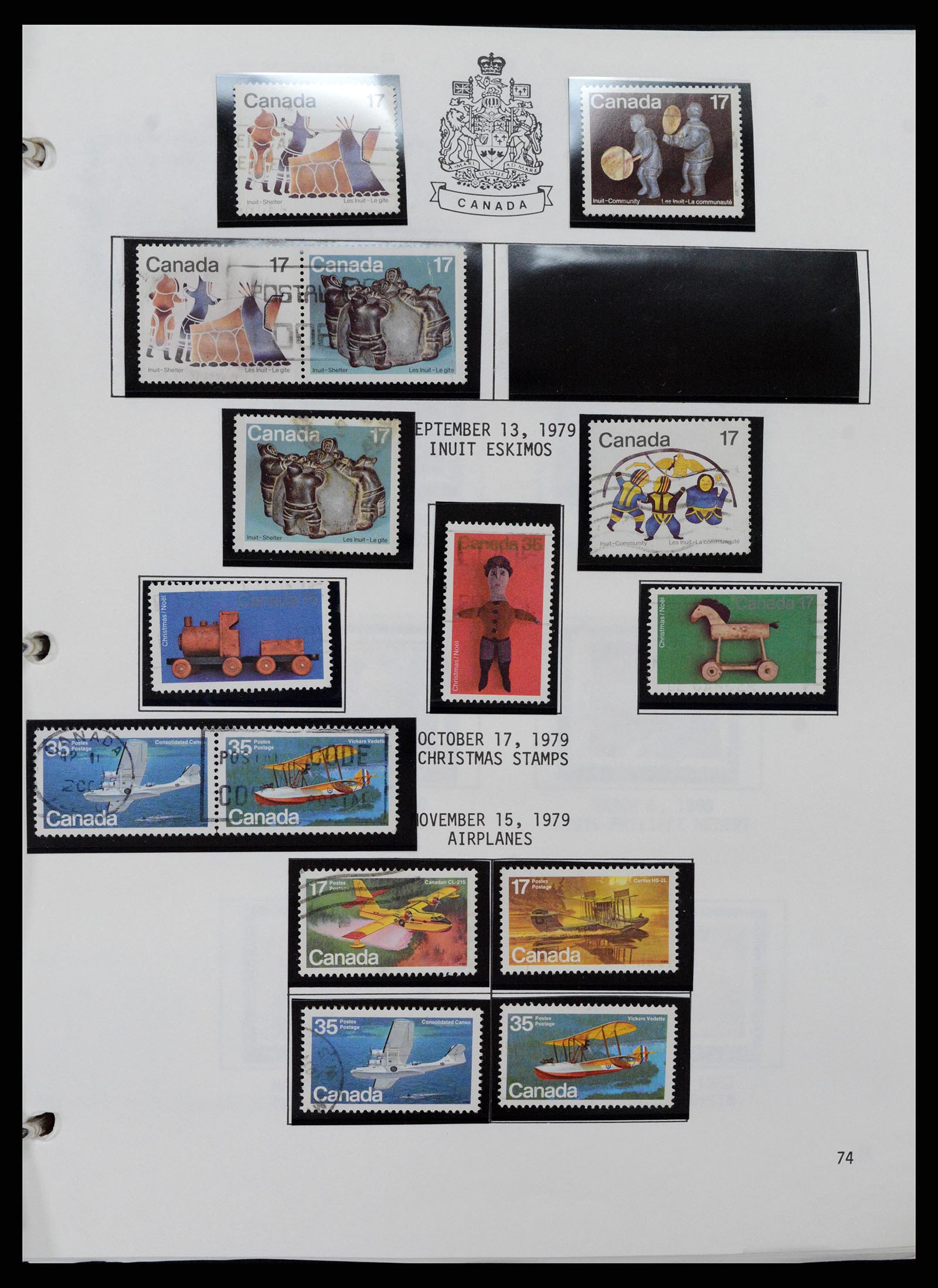 37086 075 - Stamp collection 37086 Canada 1859-2015.