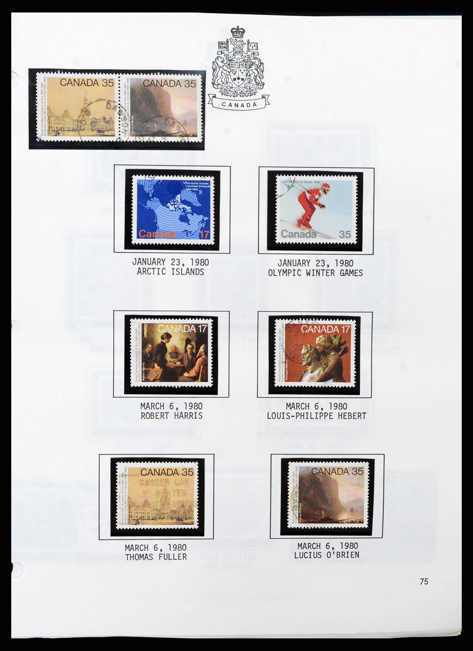 37086 076 - Stamp collection 37086 Canada 1859-2015.