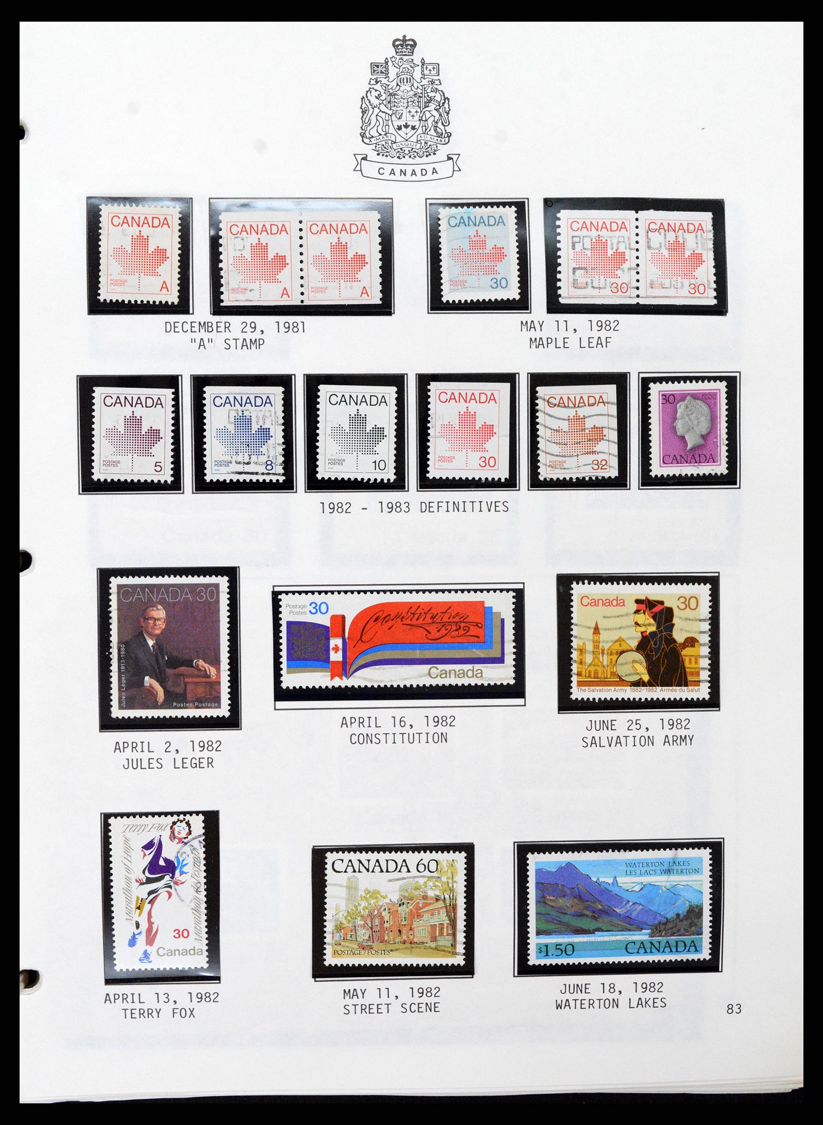 37086 084 - Stamp collection 37086 Canada 1859-2015.