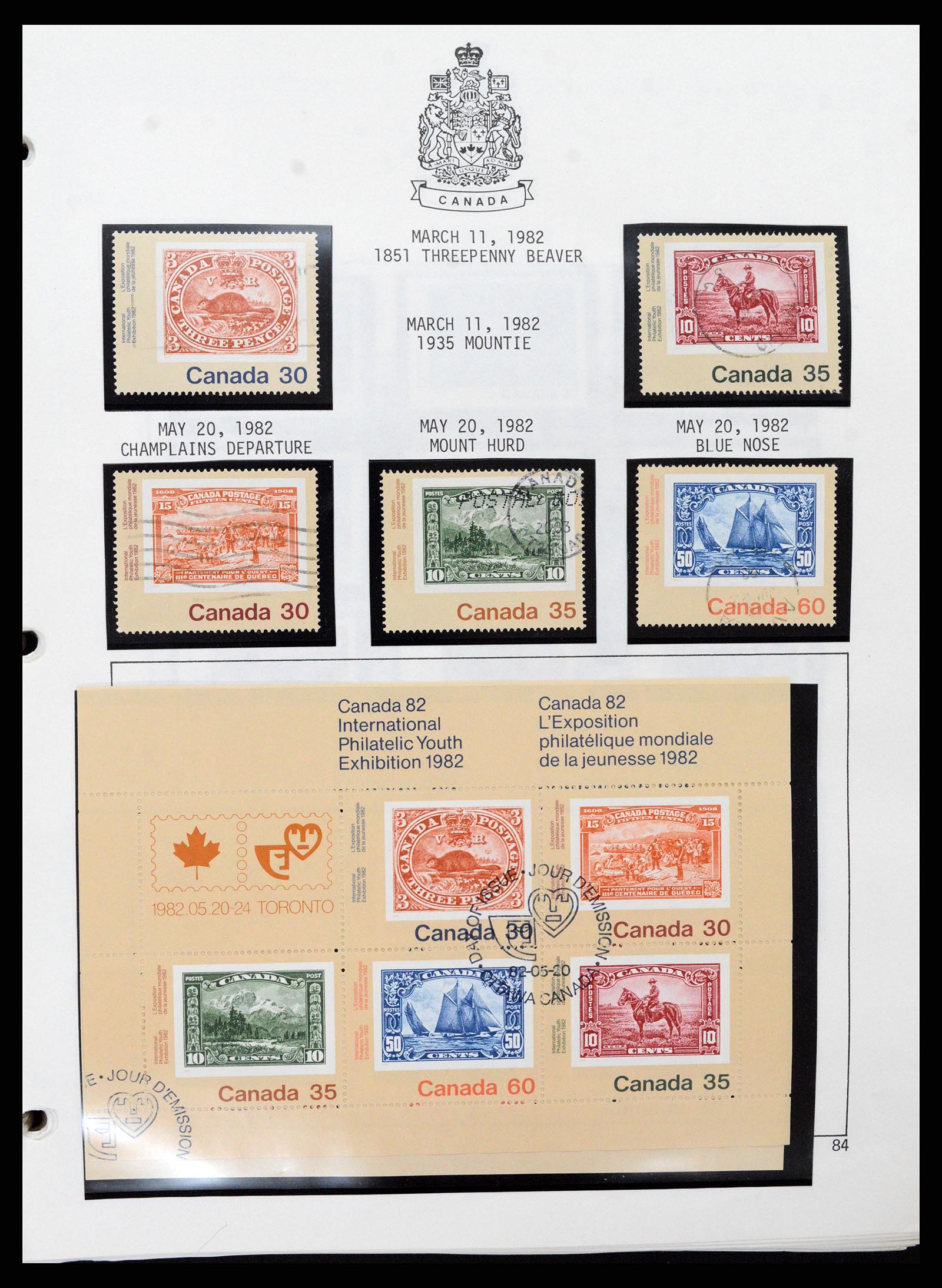 37086 085 - Stamp collection 37086 Canada 1859-2015.
