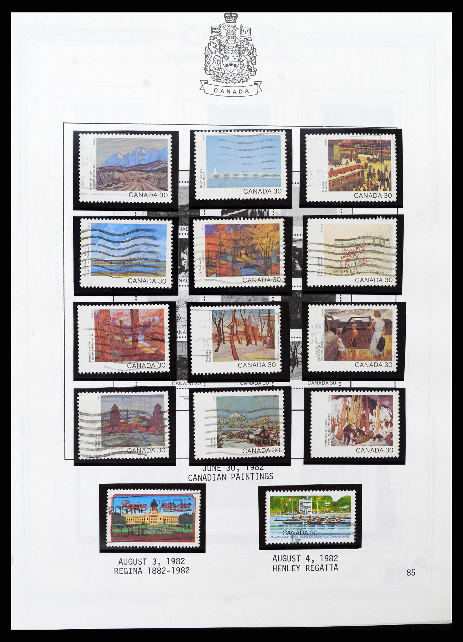 37086 086 - Stamp collection 37086 Canada 1859-2015.