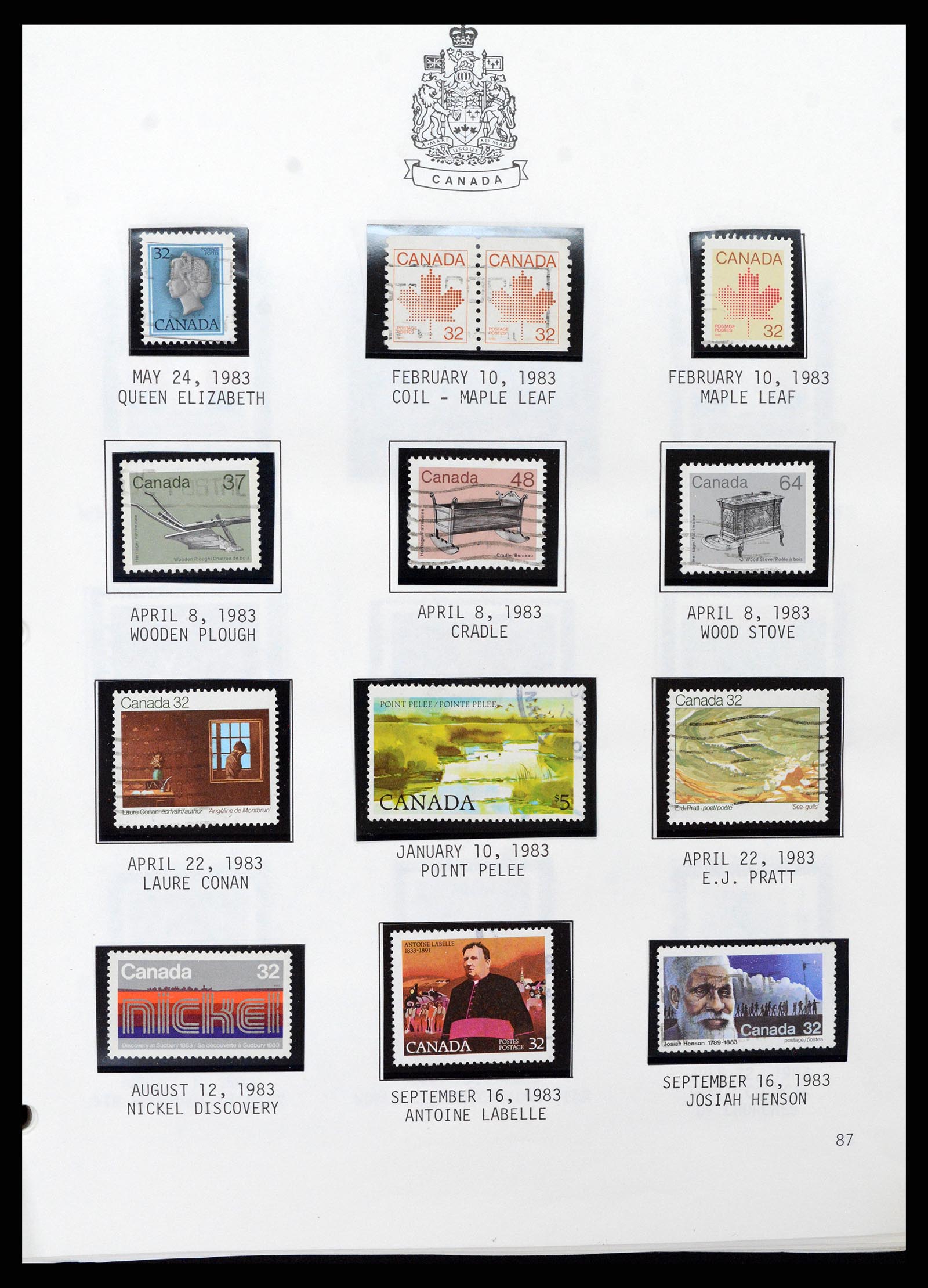 37086 089 - Stamp collection 37086 Canada 1859-2015.