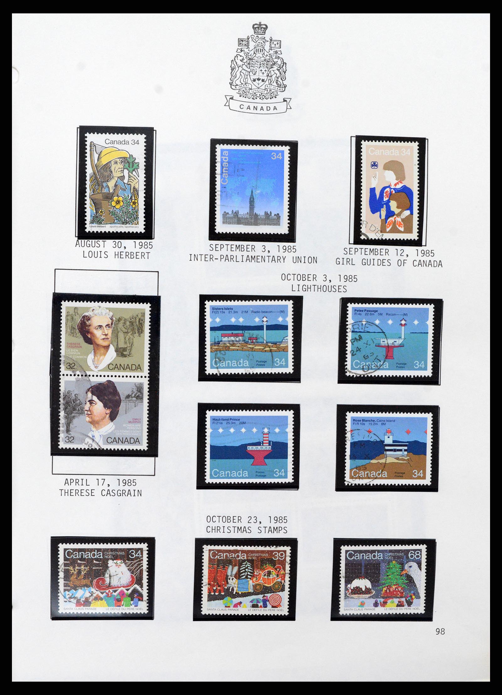 37086 100 - Stamp collection 37086 Canada 1859-2015.