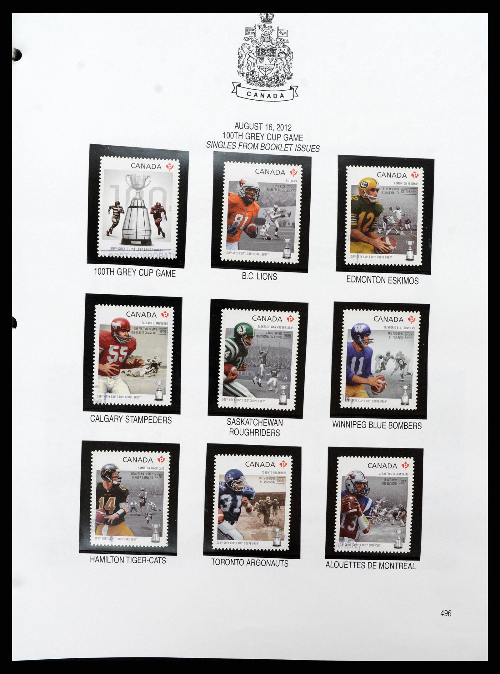 37086 628 - Stamp collection 37086 Canada 1859-2015.