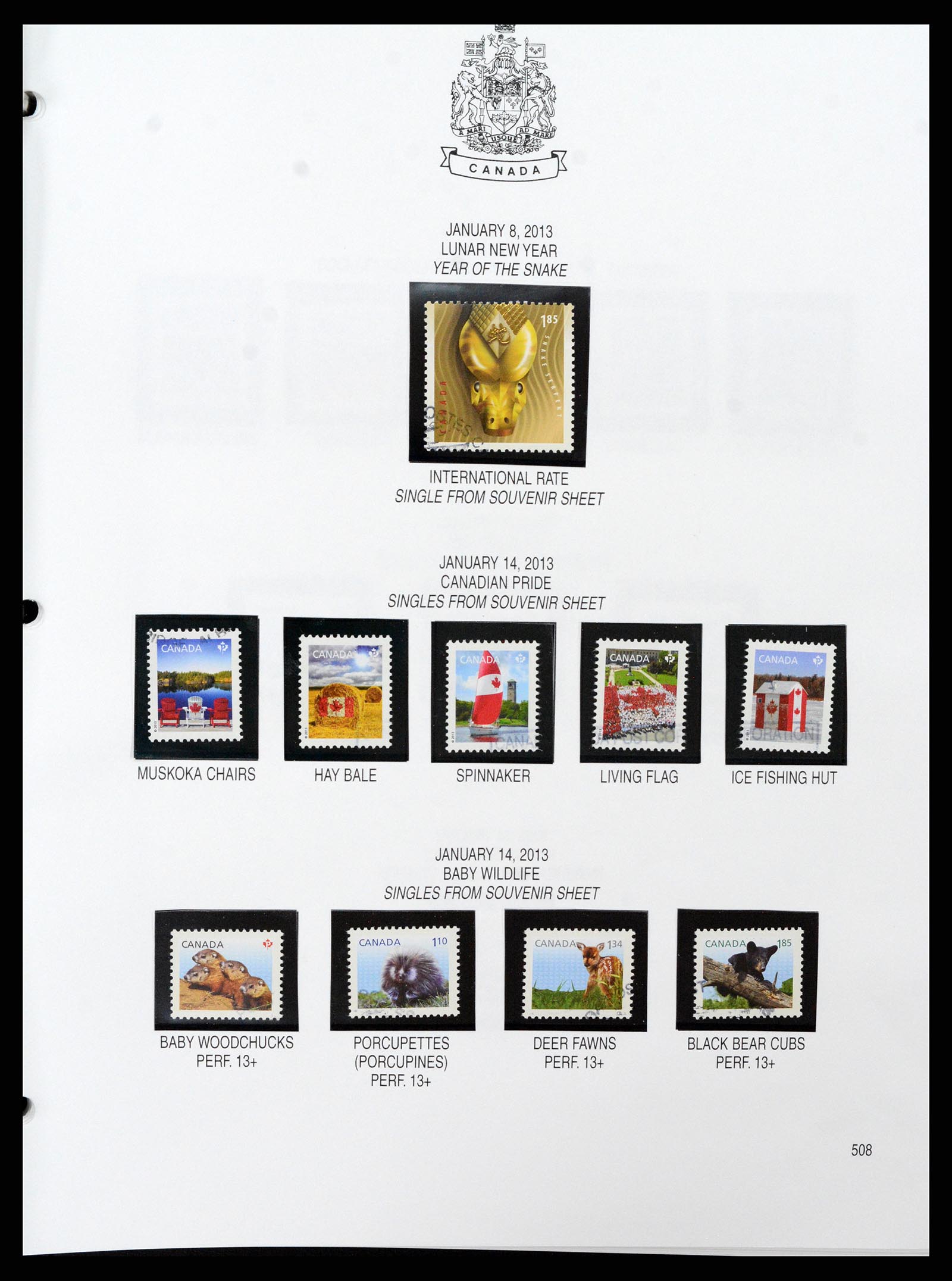 37086 640 - Stamp collection 37086 Canada 1859-2015.