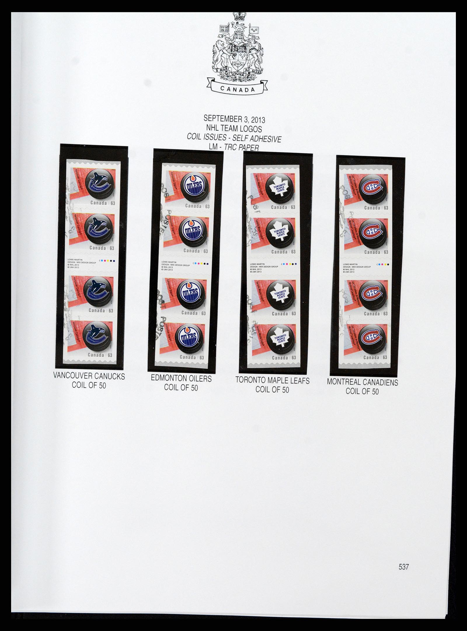 37086 669 - Postzegelverzameling 37086 Canada 1859-2015.