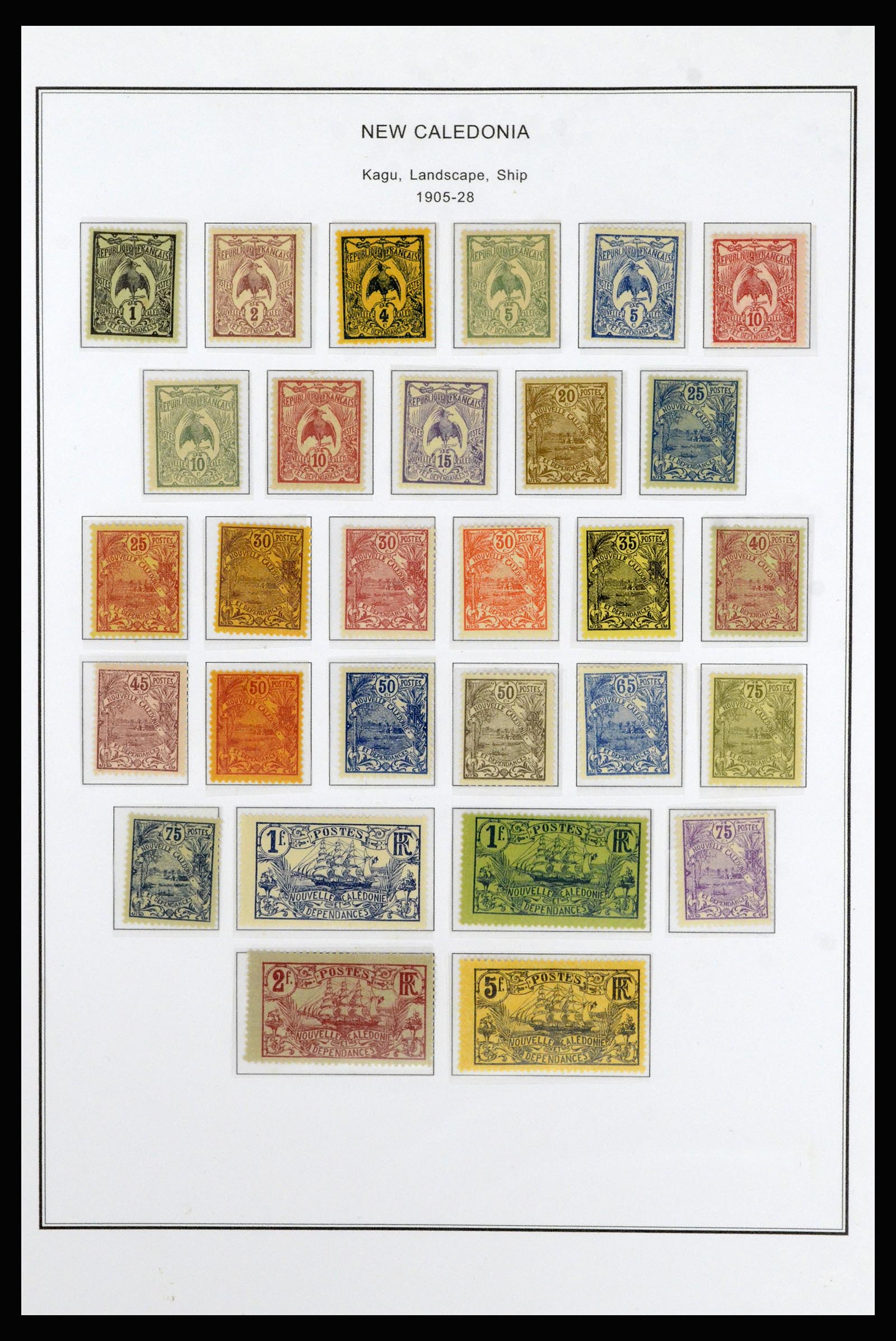 37087 004 - Postzegelverzameling 37087 Nieuw Caledonië 1891-1975.