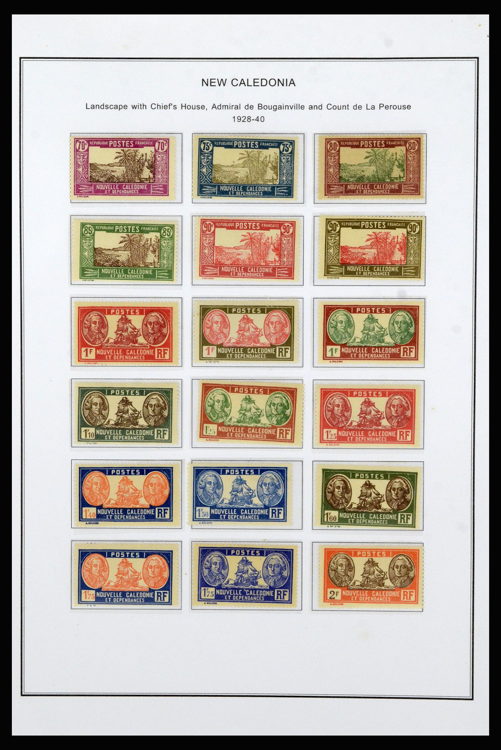 37087 007 - Postzegelverzameling 37087 Nieuw Caledonië 1891-1975.