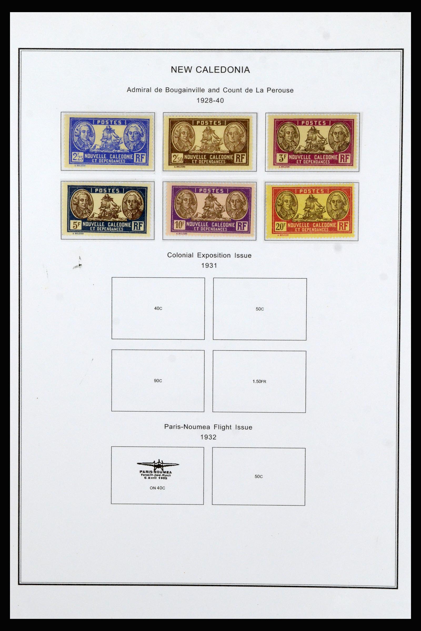 37087 008 - Postzegelverzameling 37087 Nieuw Caledonië 1891-1975.