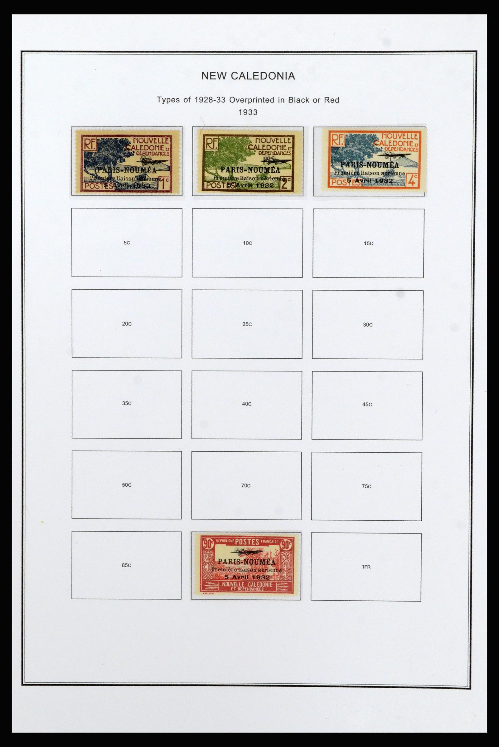 37087 009 - Postzegelverzameling 37087 Nieuw Caledonië 1891-1975.