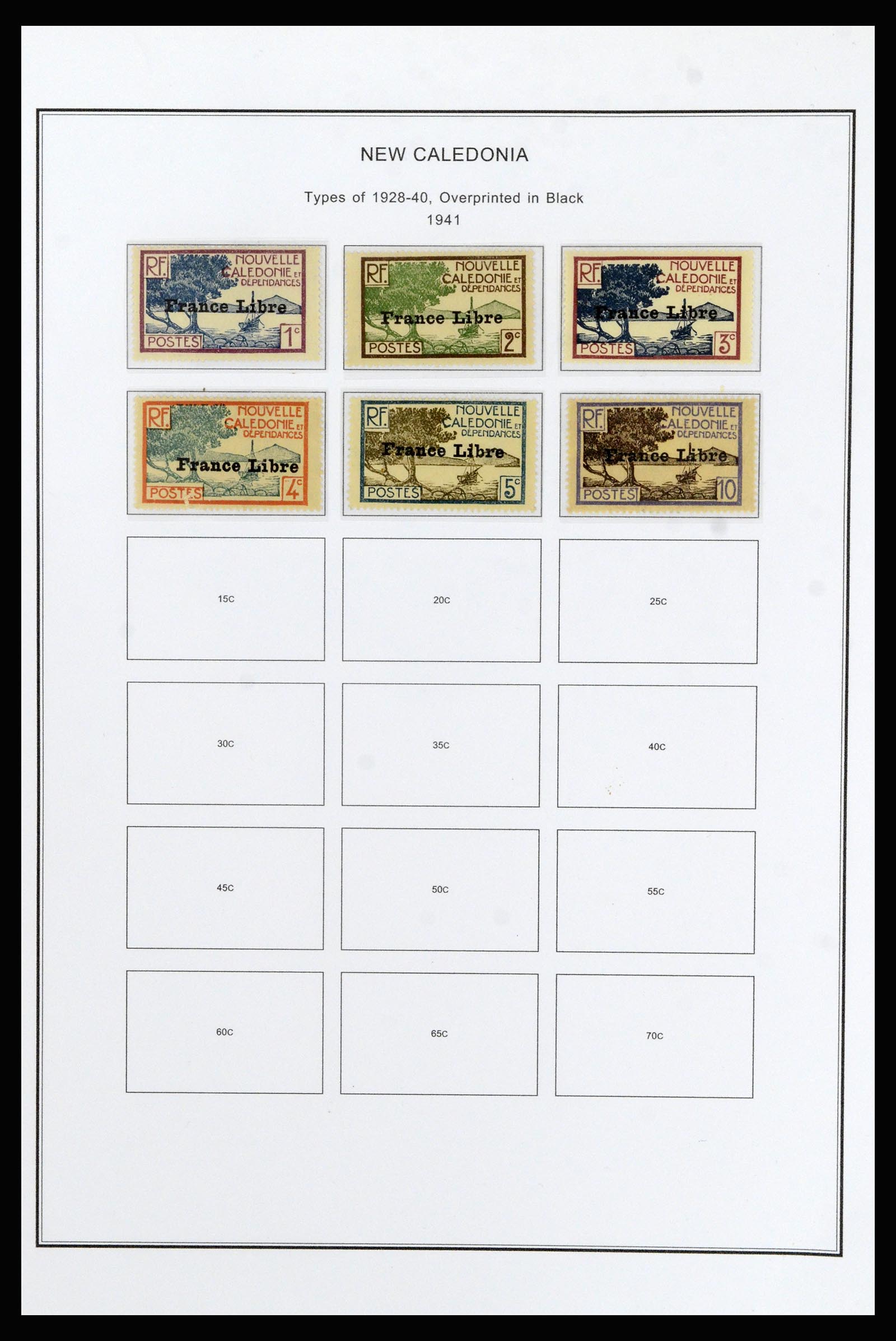 37087 012 - Postzegelverzameling 37087 Nieuw Caledonië 1891-1975.