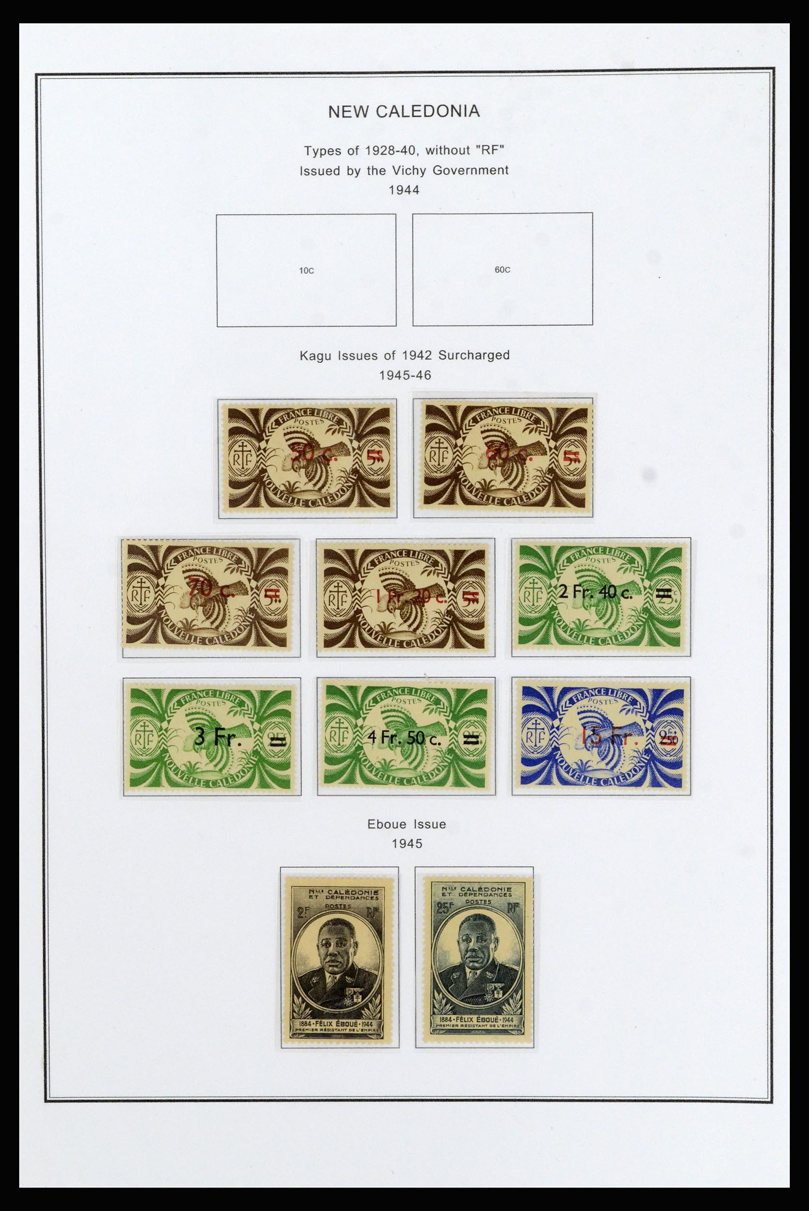 37087 014 - Postzegelverzameling 37087 Nieuw Caledonië 1891-1975.