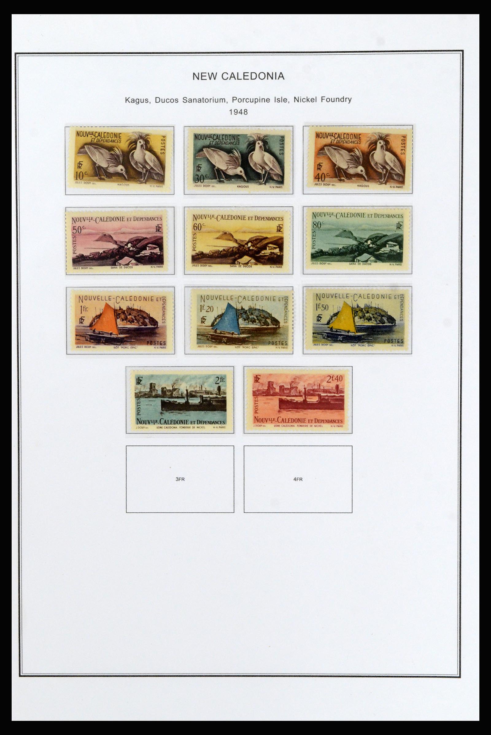 37087 015 - Postzegelverzameling 37087 Nieuw Caledonië 1891-1975.