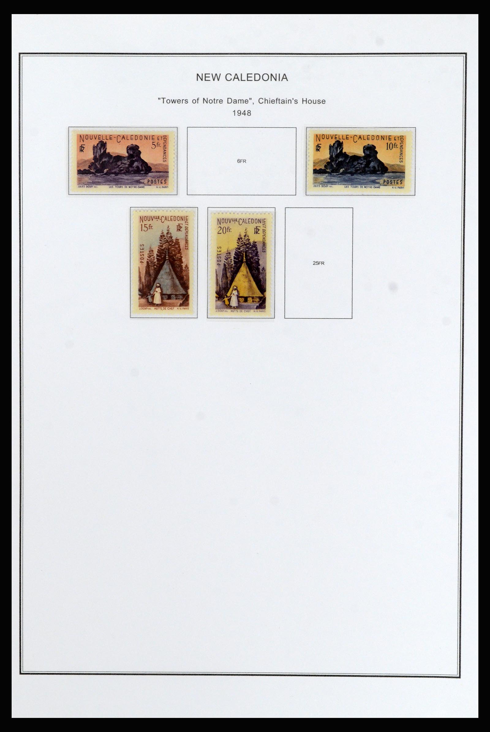 37087 016 - Postzegelverzameling 37087 Nieuw Caledonië 1891-1975.